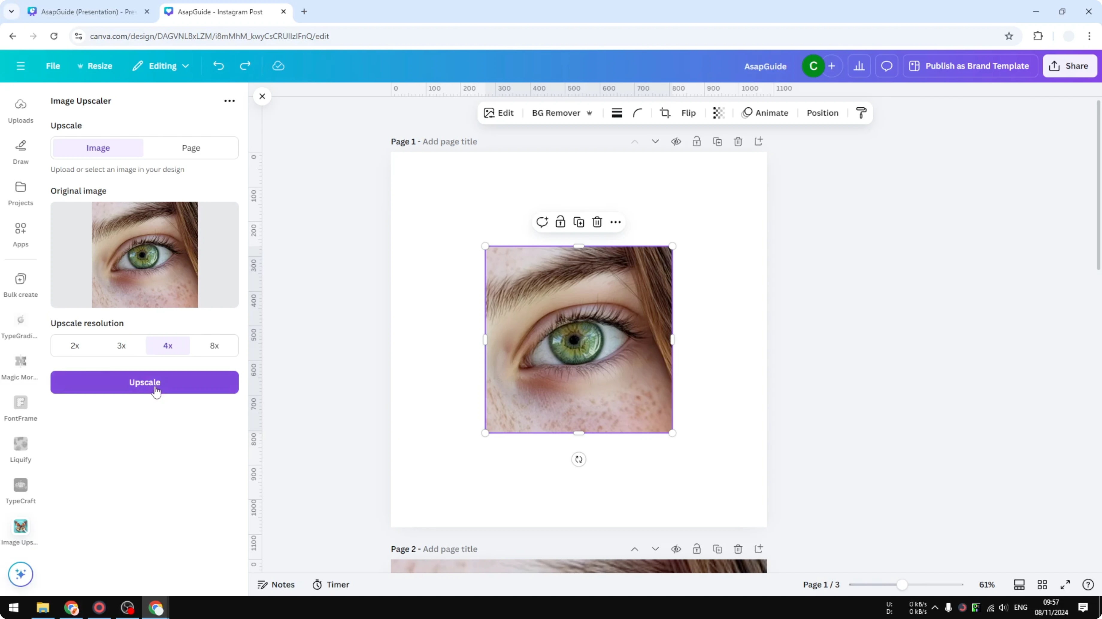 Screenshot from How to Make Canva Images Higher Resolution at 94s