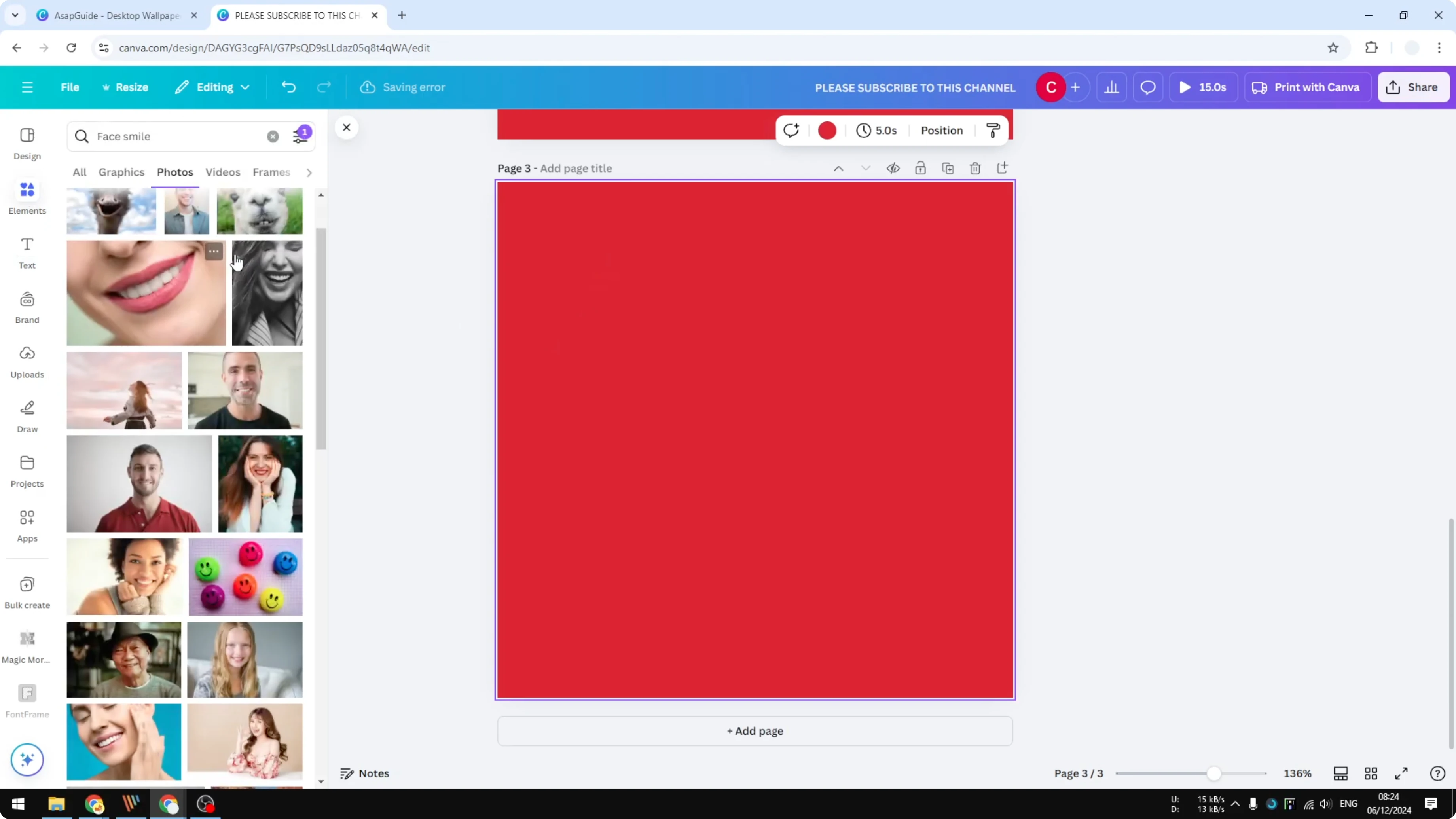Screenshot from How to Make a Die Cut Sticker in Canva at 93s
