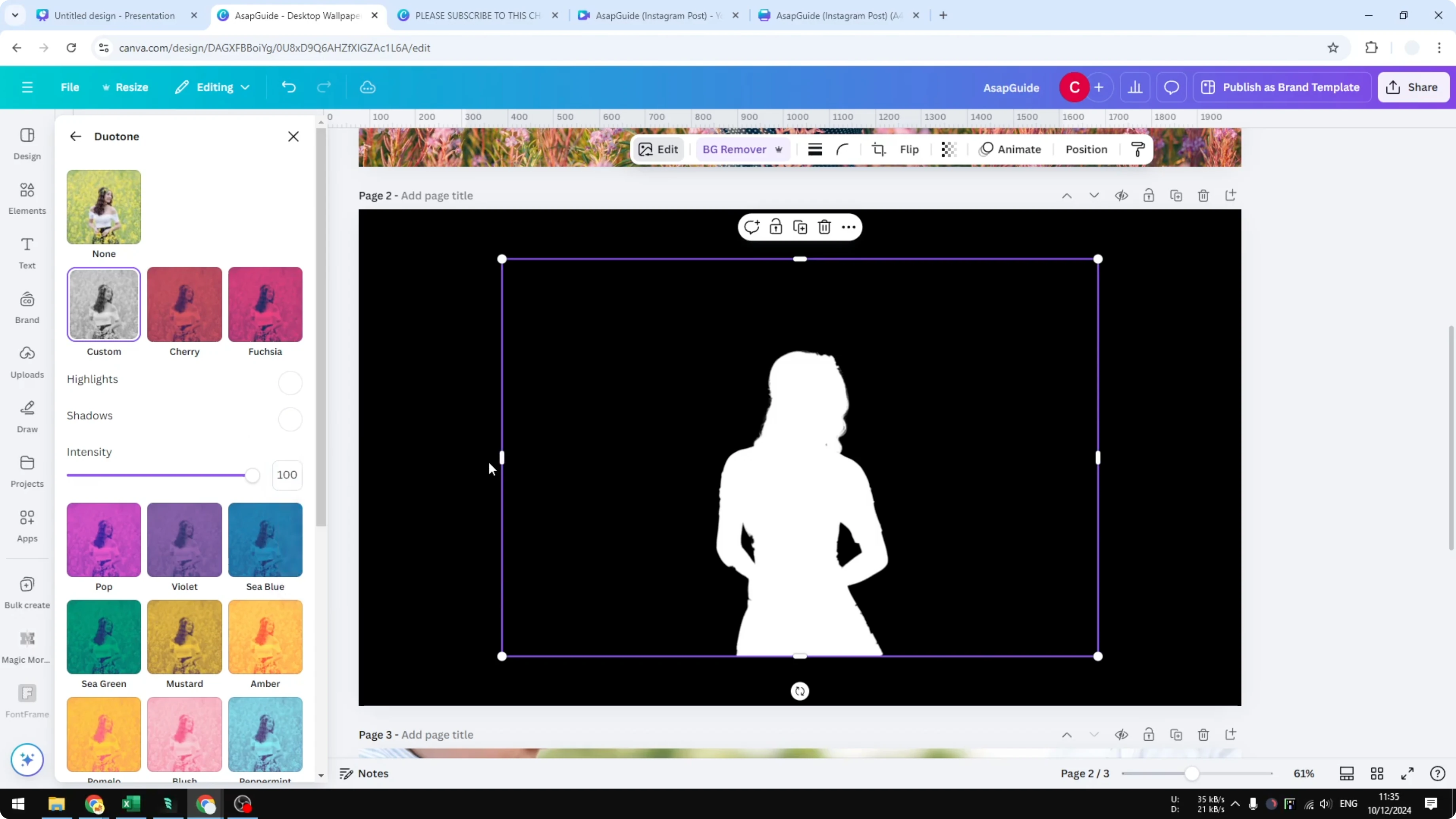 Screenshot from How to Make an Image White in Canva at 123s