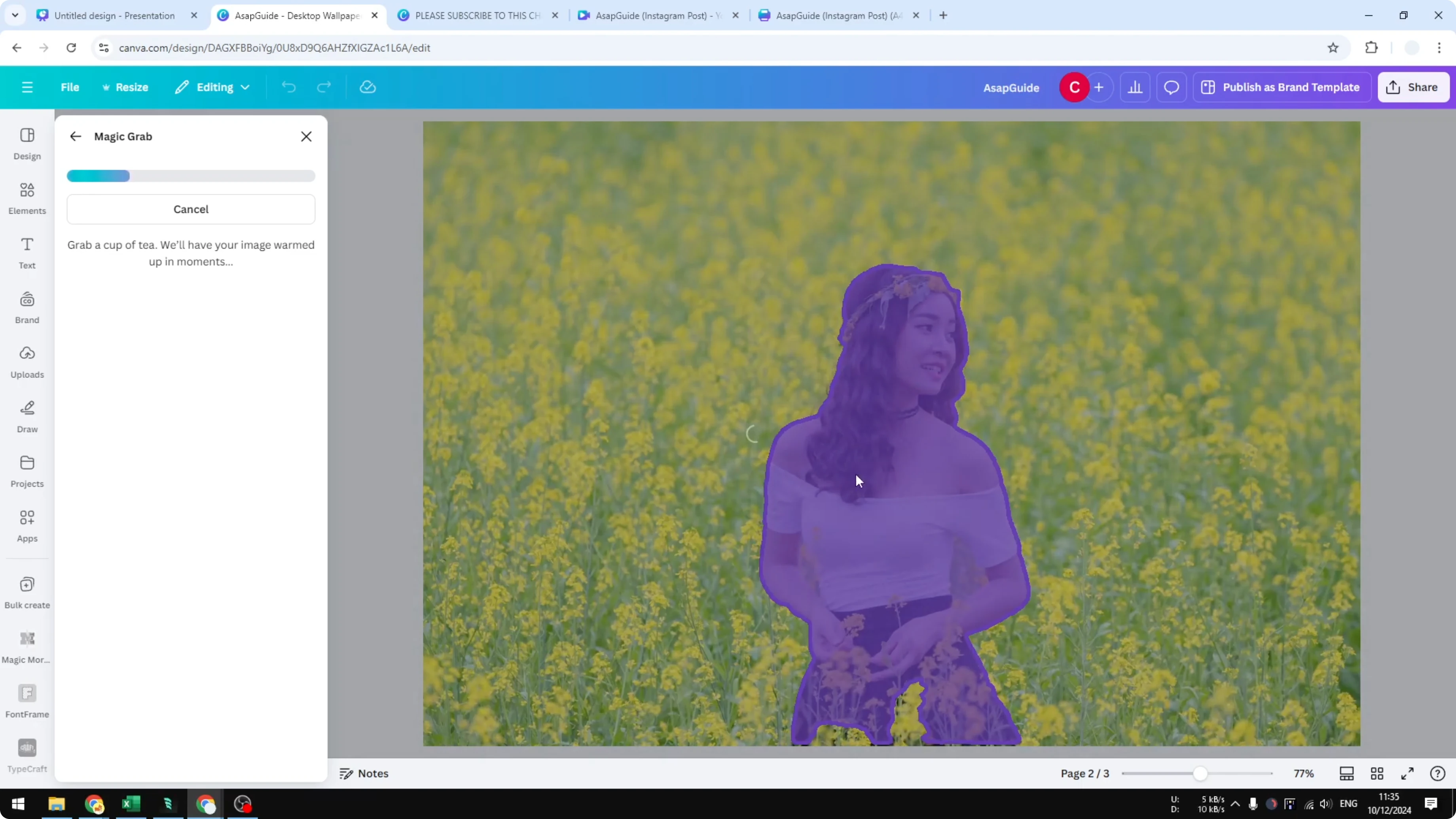 Screenshot from How to Make an Image White in Canva at 70s