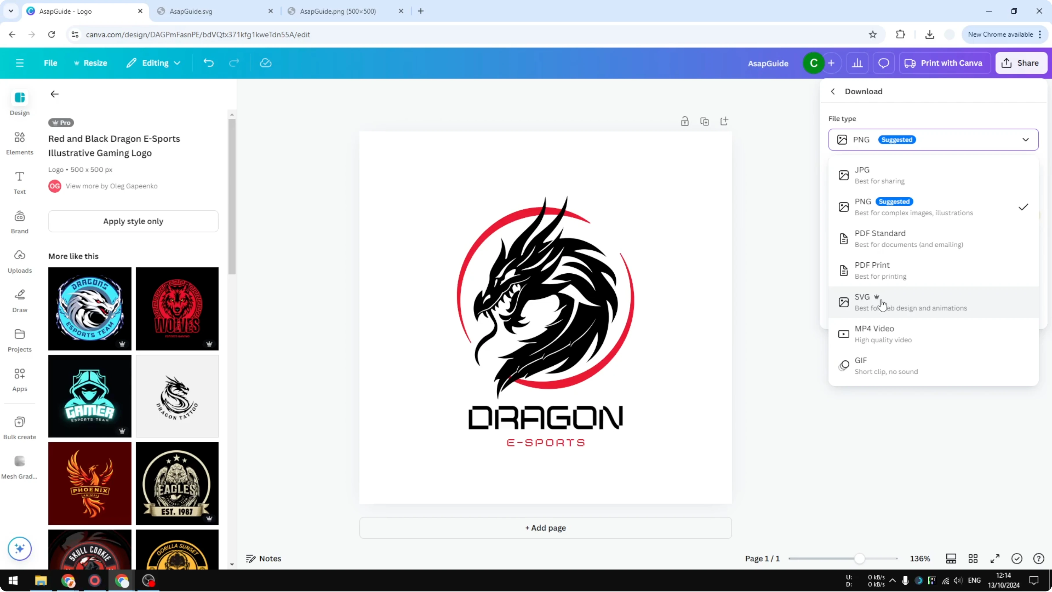 Screenshot from How to Make Logo Look Sharp in Canva at 91s