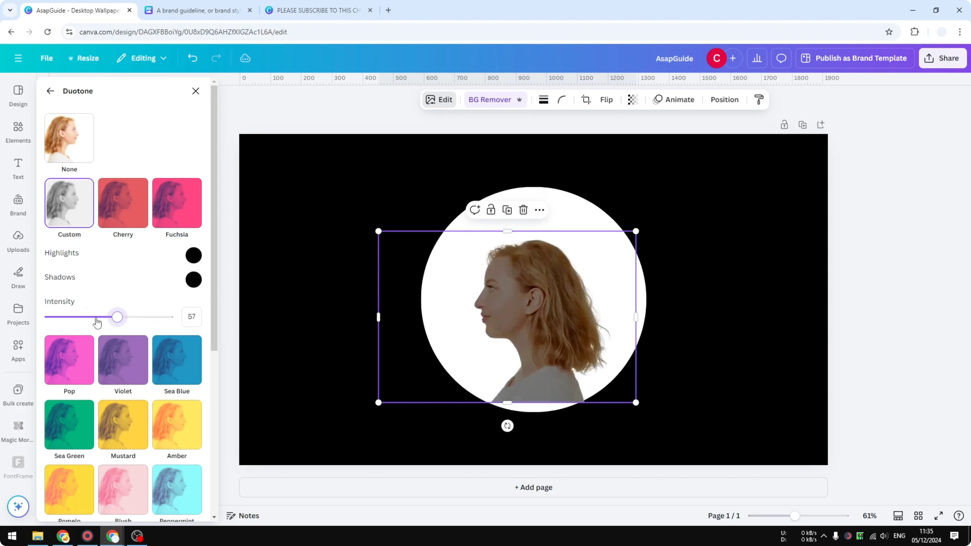 Screenshot from How to Make a Silhouette in Canva at 108s