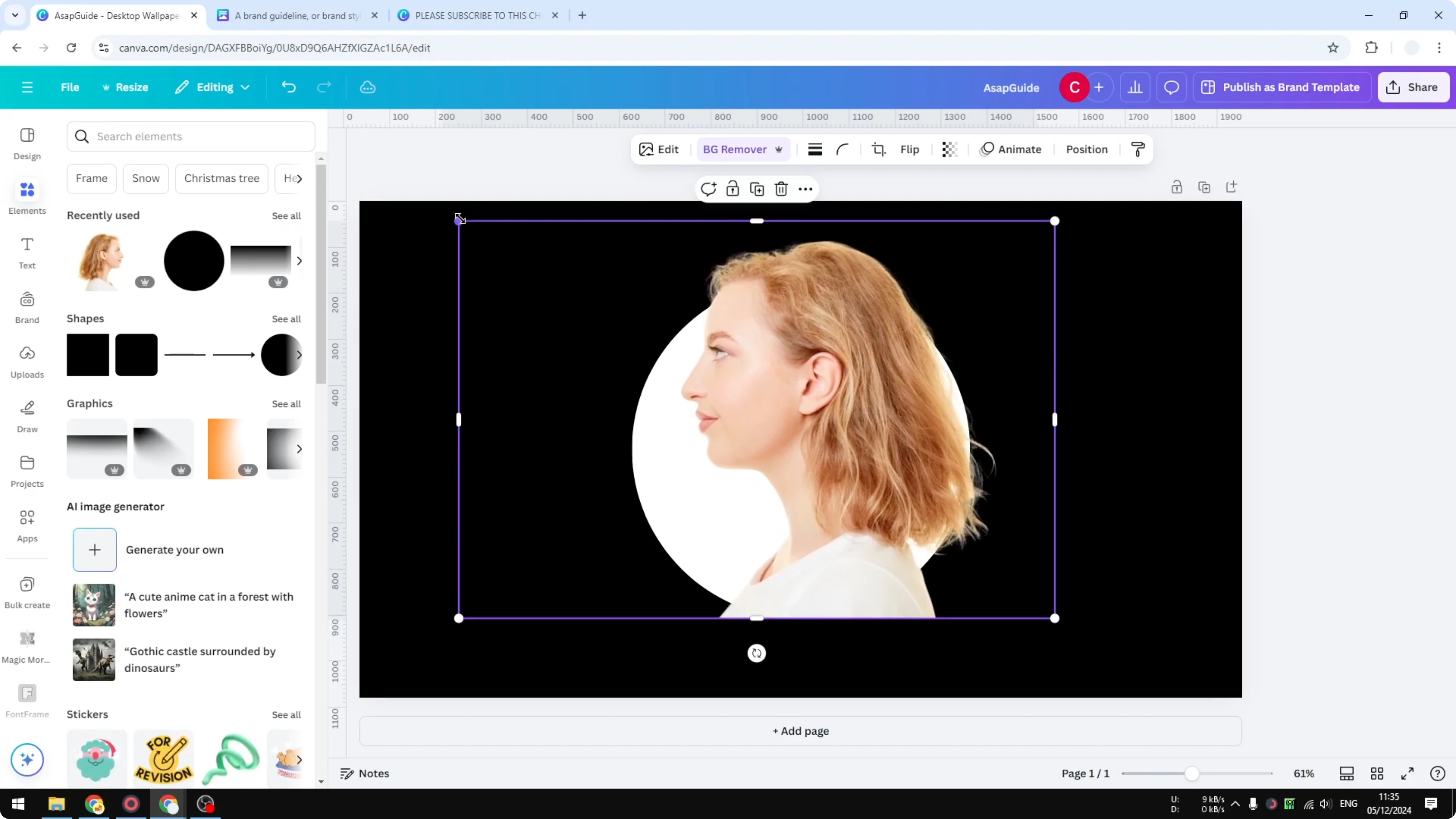 Screenshot from How to Make a Silhouette in Canva at 89s