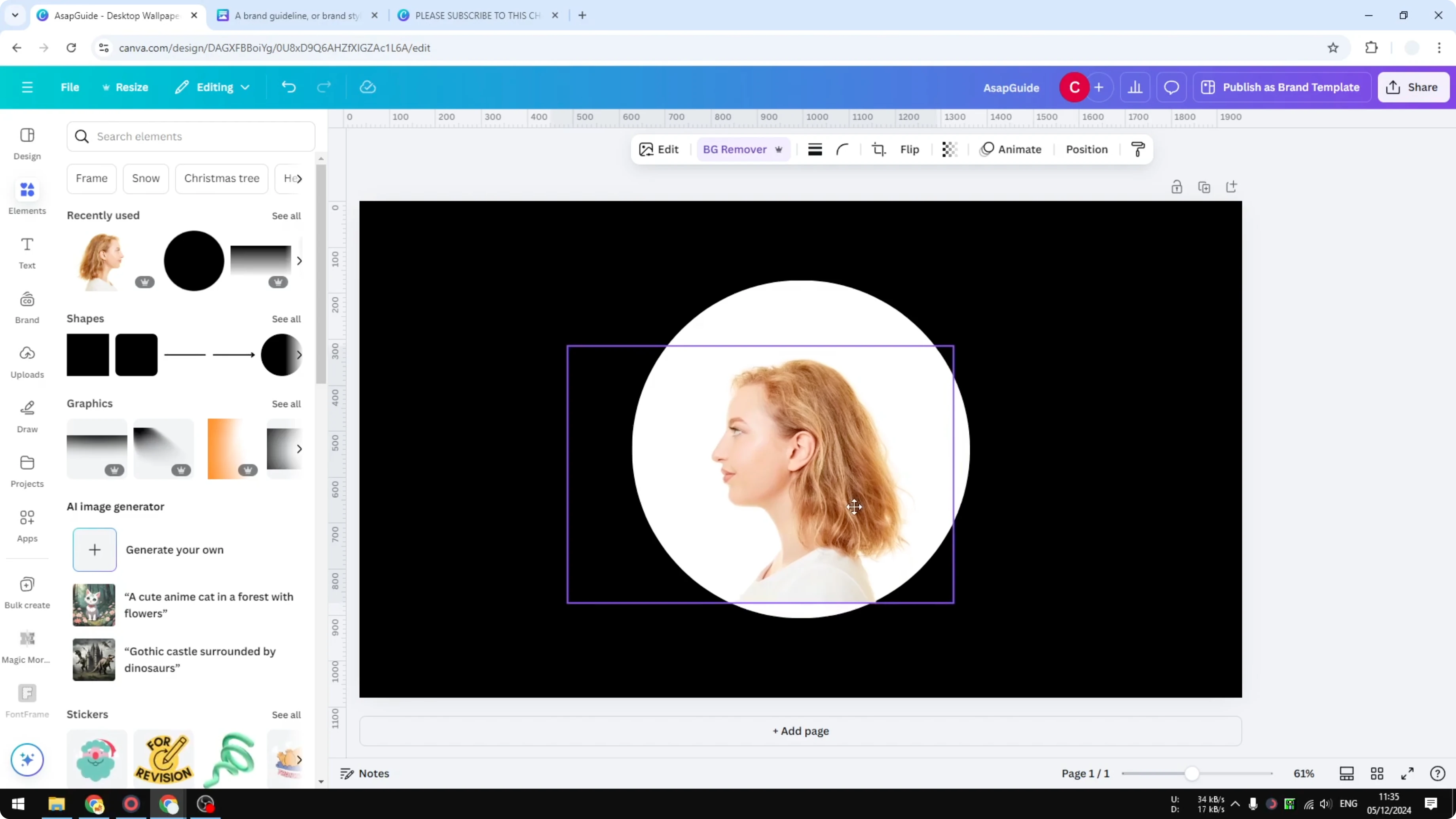 Screenshot from How to Make a Silhouette in Canva at 93s