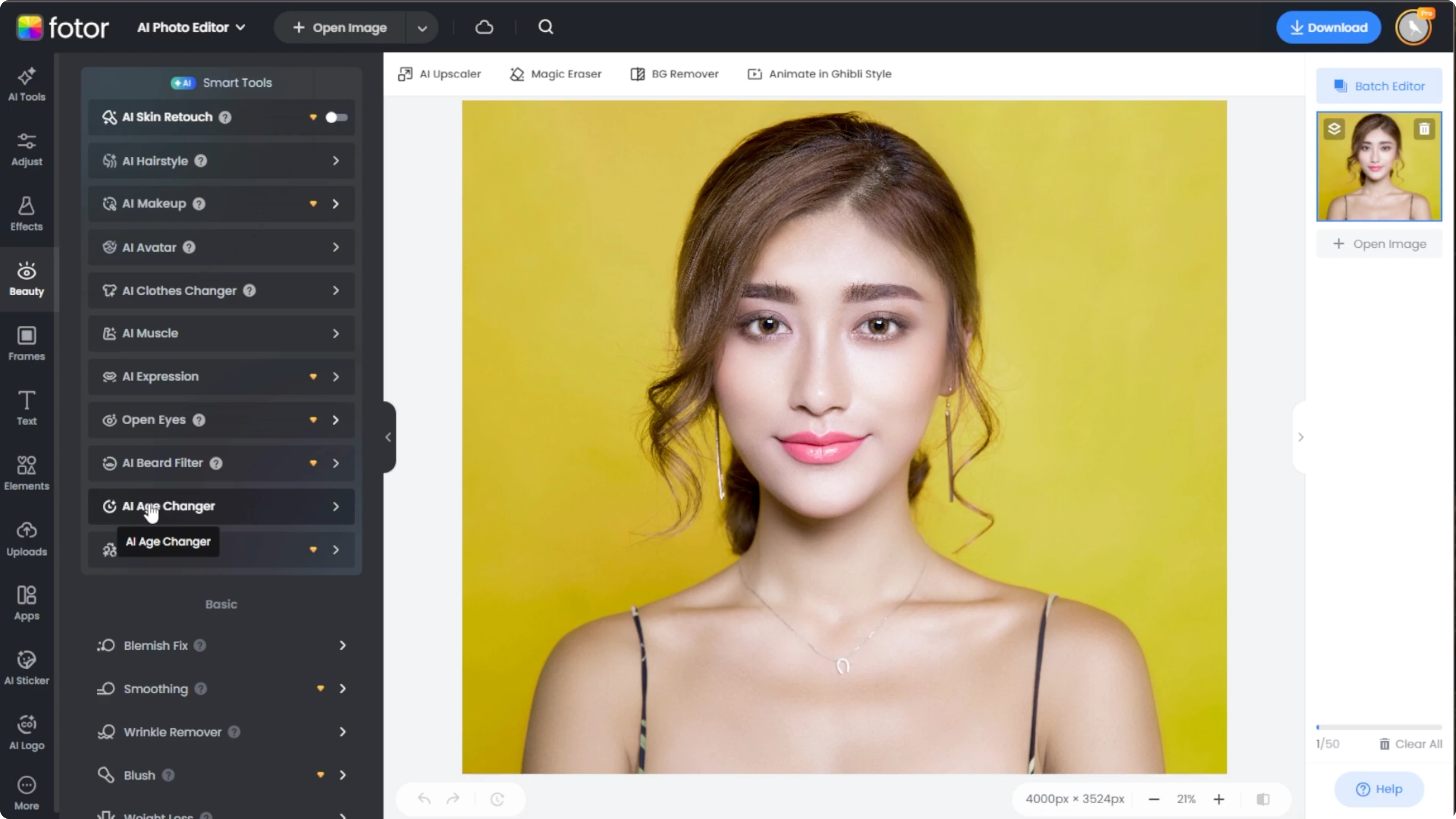 How to Make Someone Look Older or Younger Using AI?