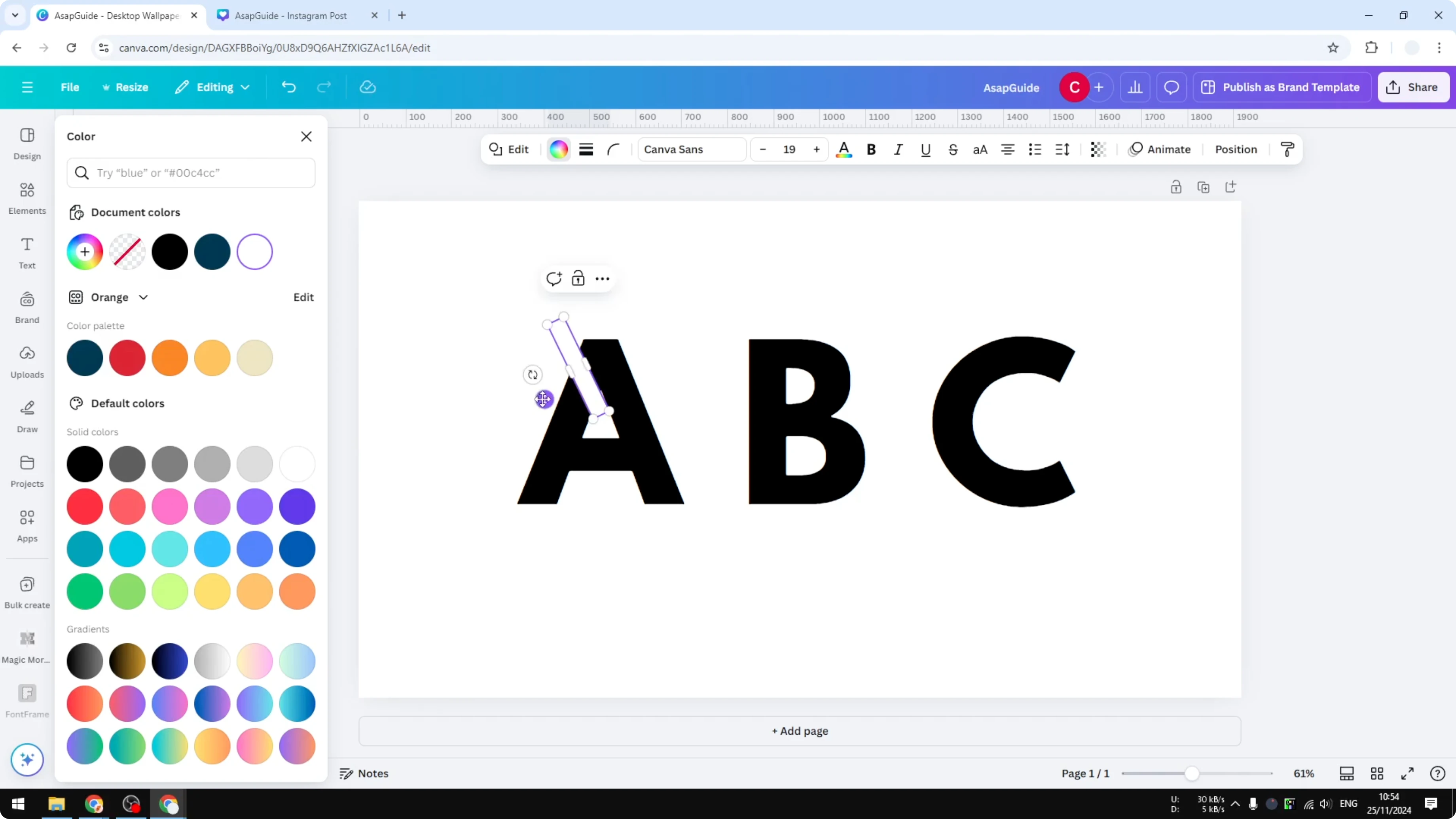 Screenshot from How to Make a Stencil in Canva at 55s