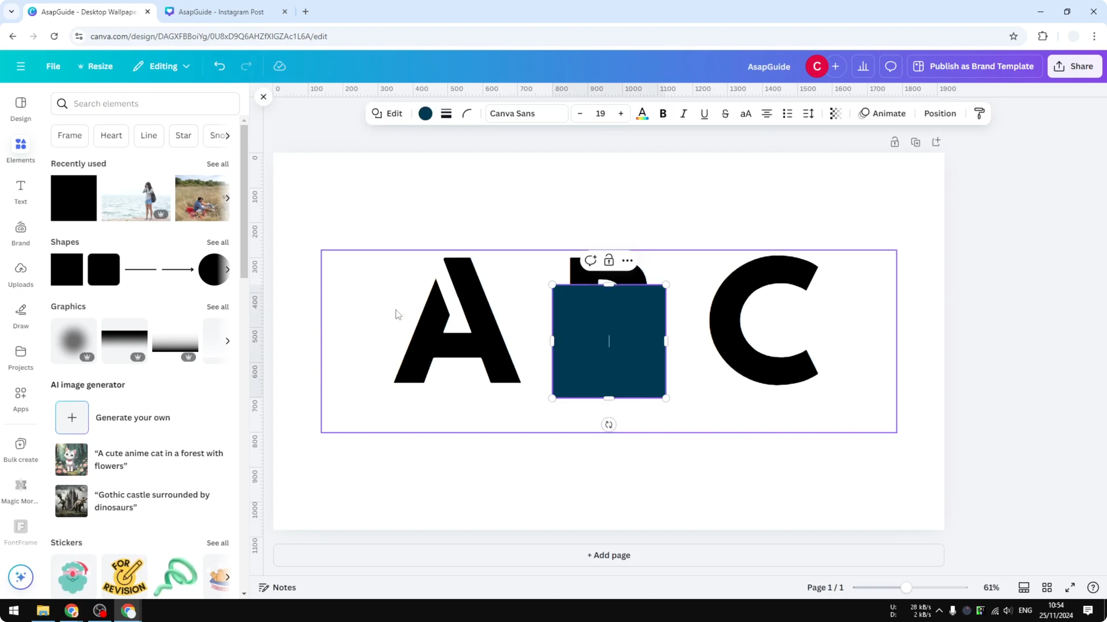 Screenshot from How to Make a Stencil in Canva at 68s