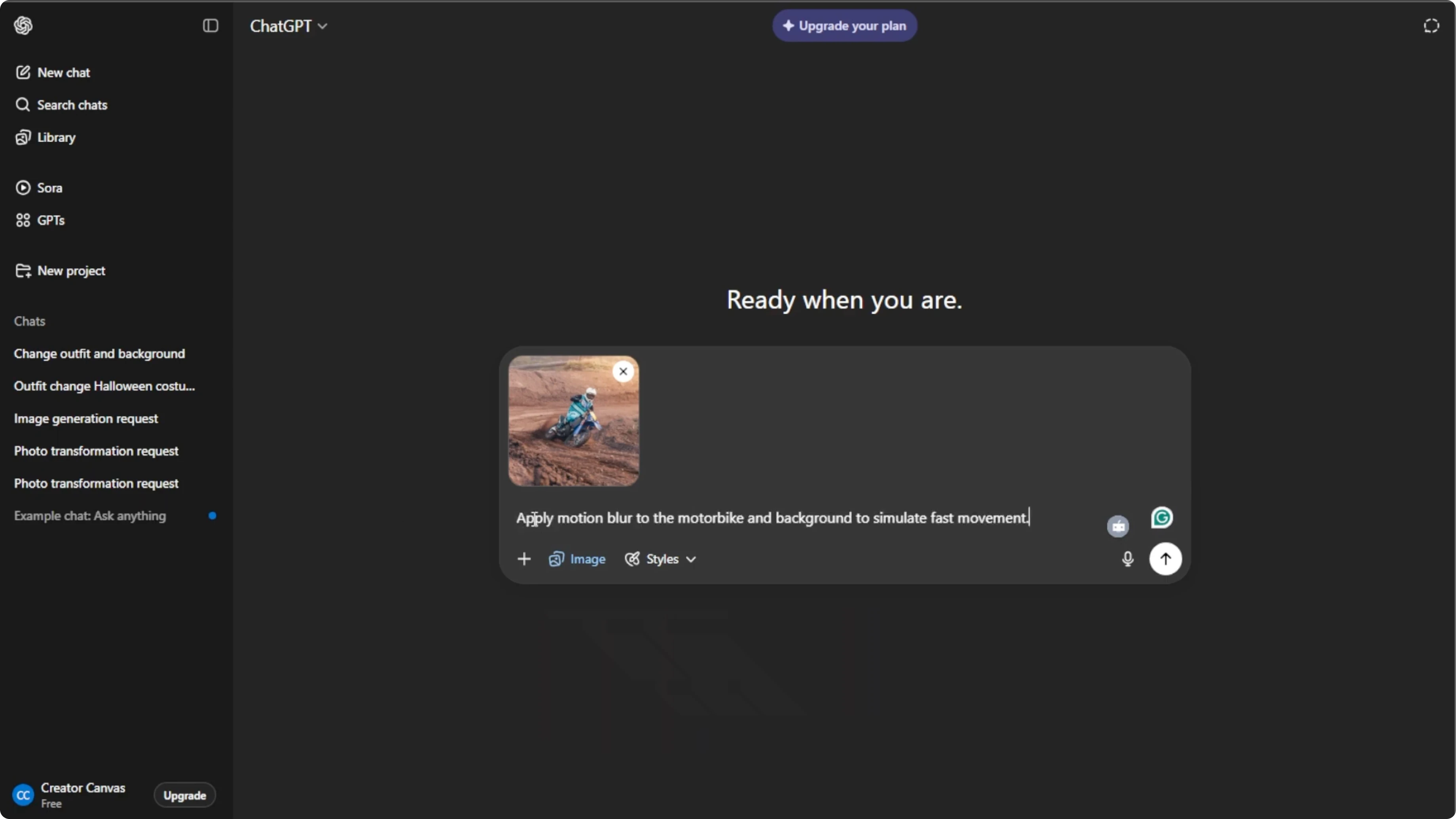 Screenshot from How to Motion Blur the Background of Any Photo Using AI? at 64s