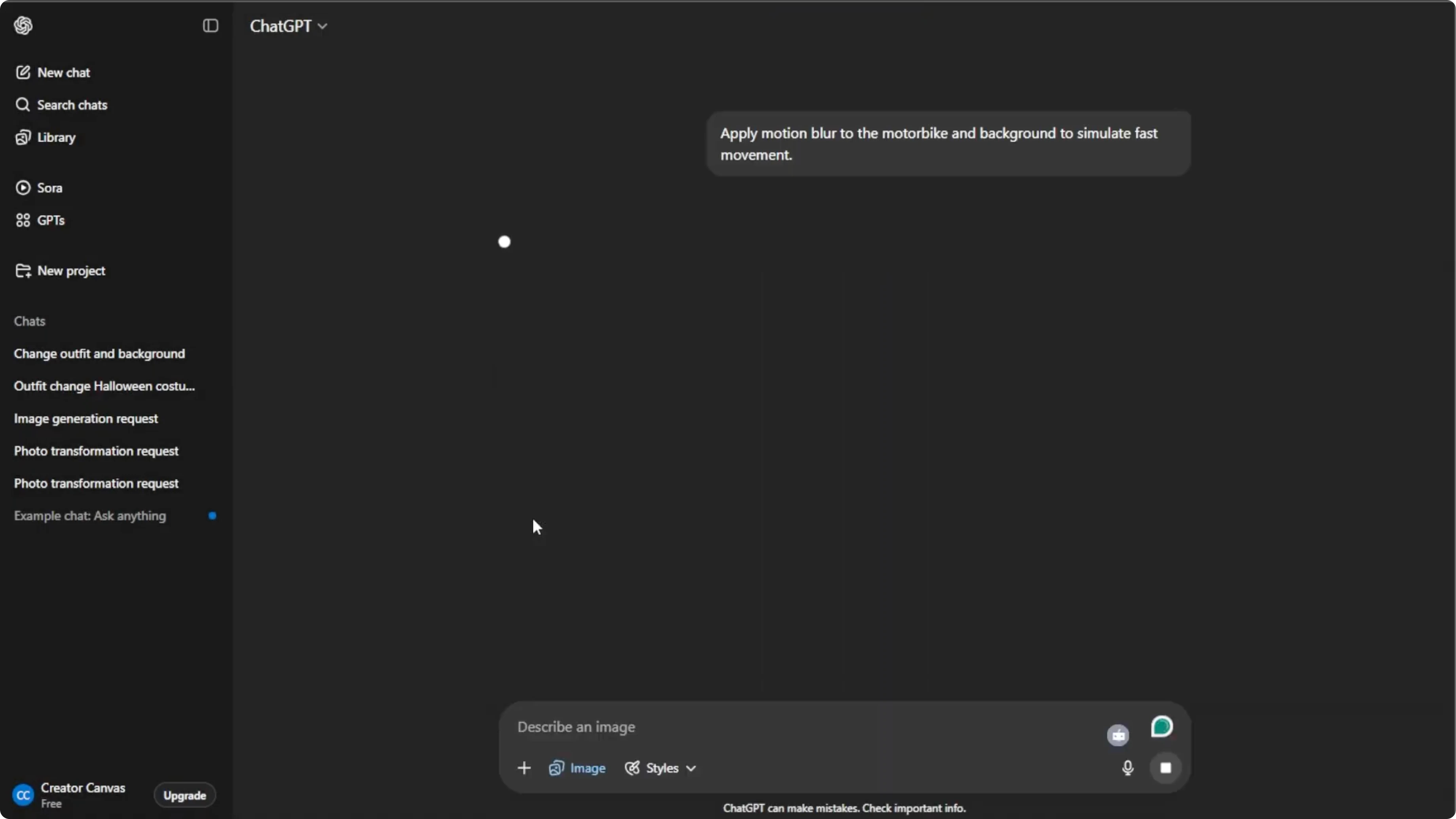 Screenshot from How to Motion Blur the Background of Any Photo Using AI? at 83s