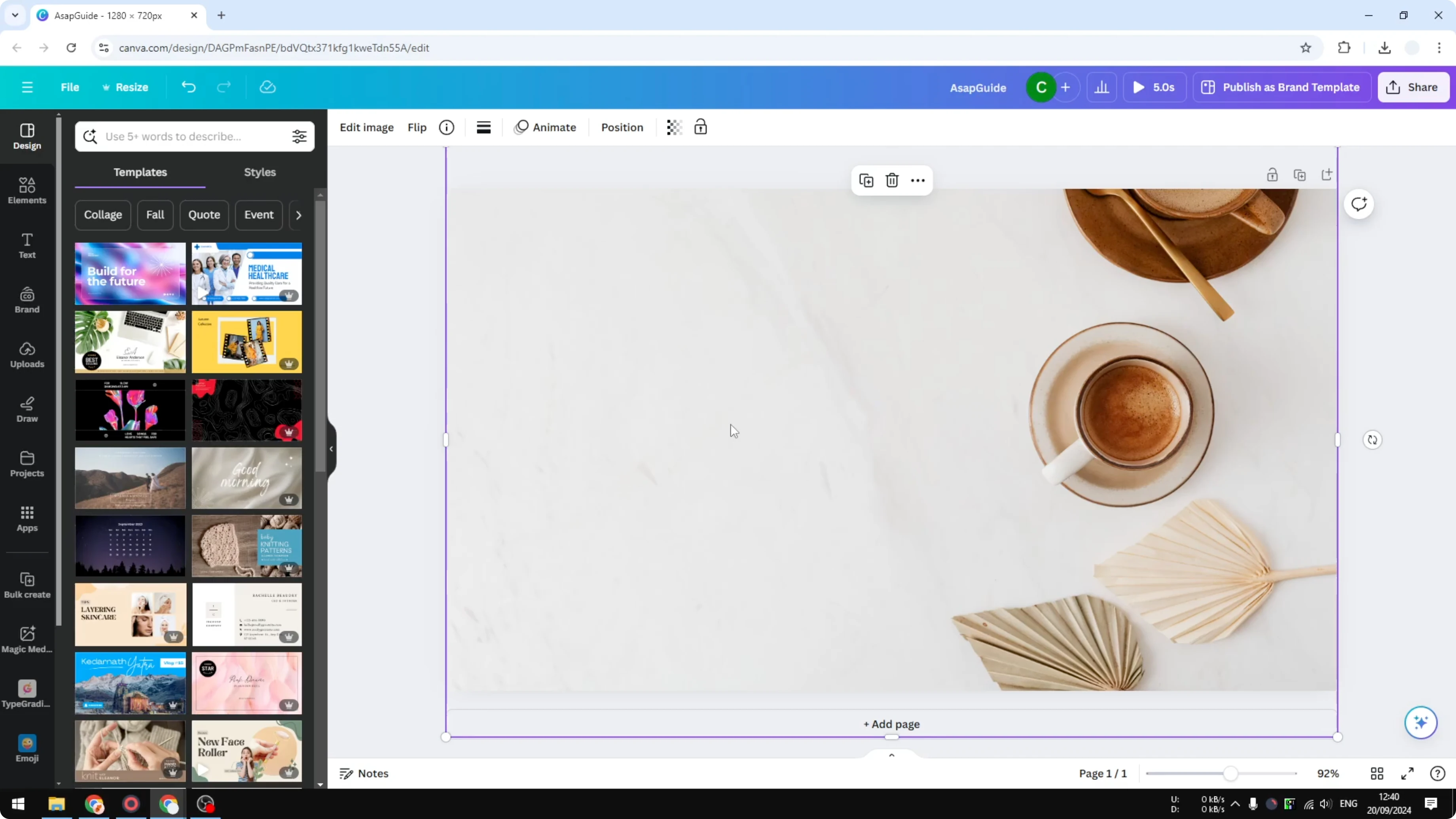 Screenshot from How to Move an Object from an Image in Canva at 30s