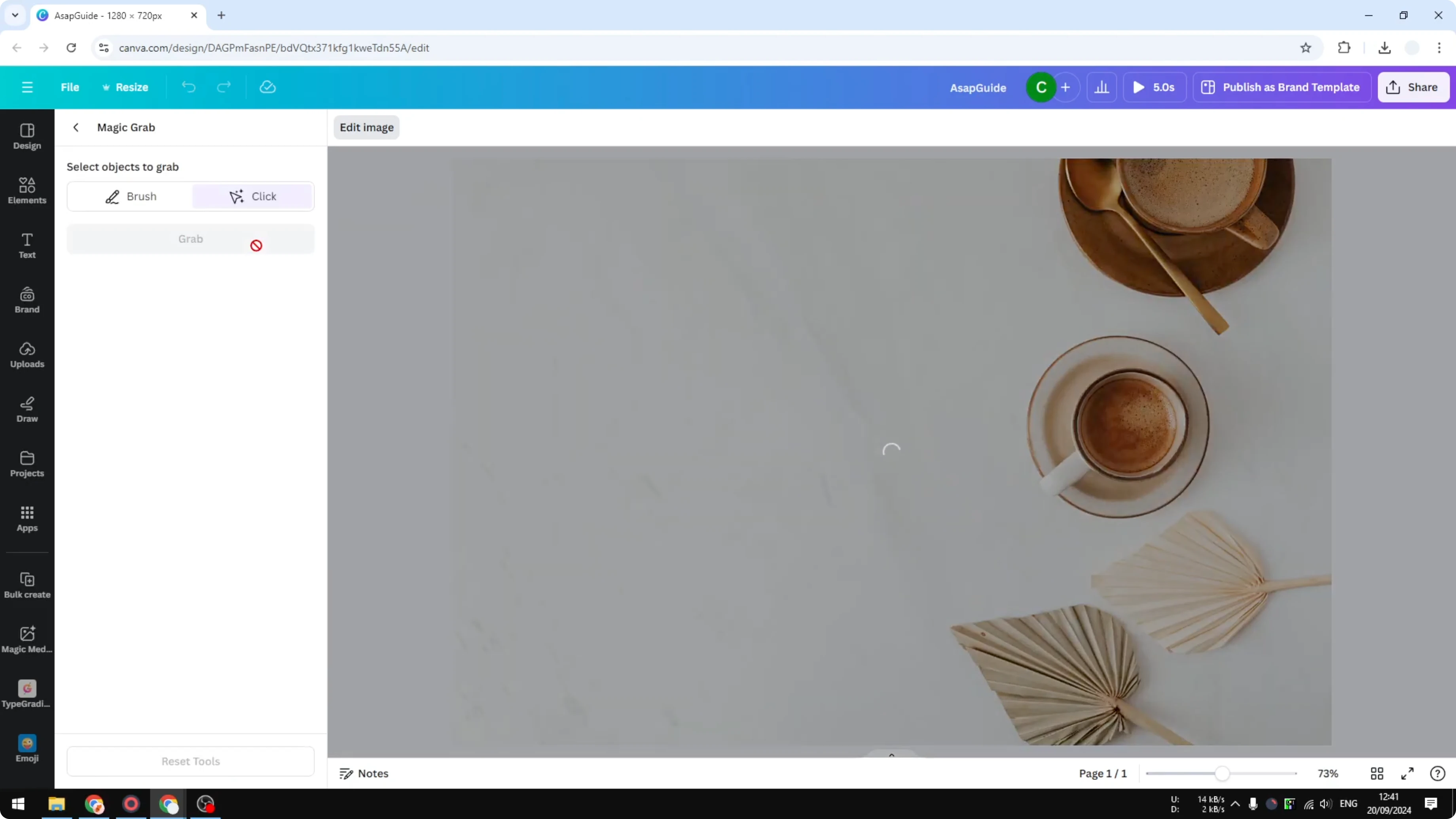 Screenshot from How to Move an Object from an Image in Canva at 72s