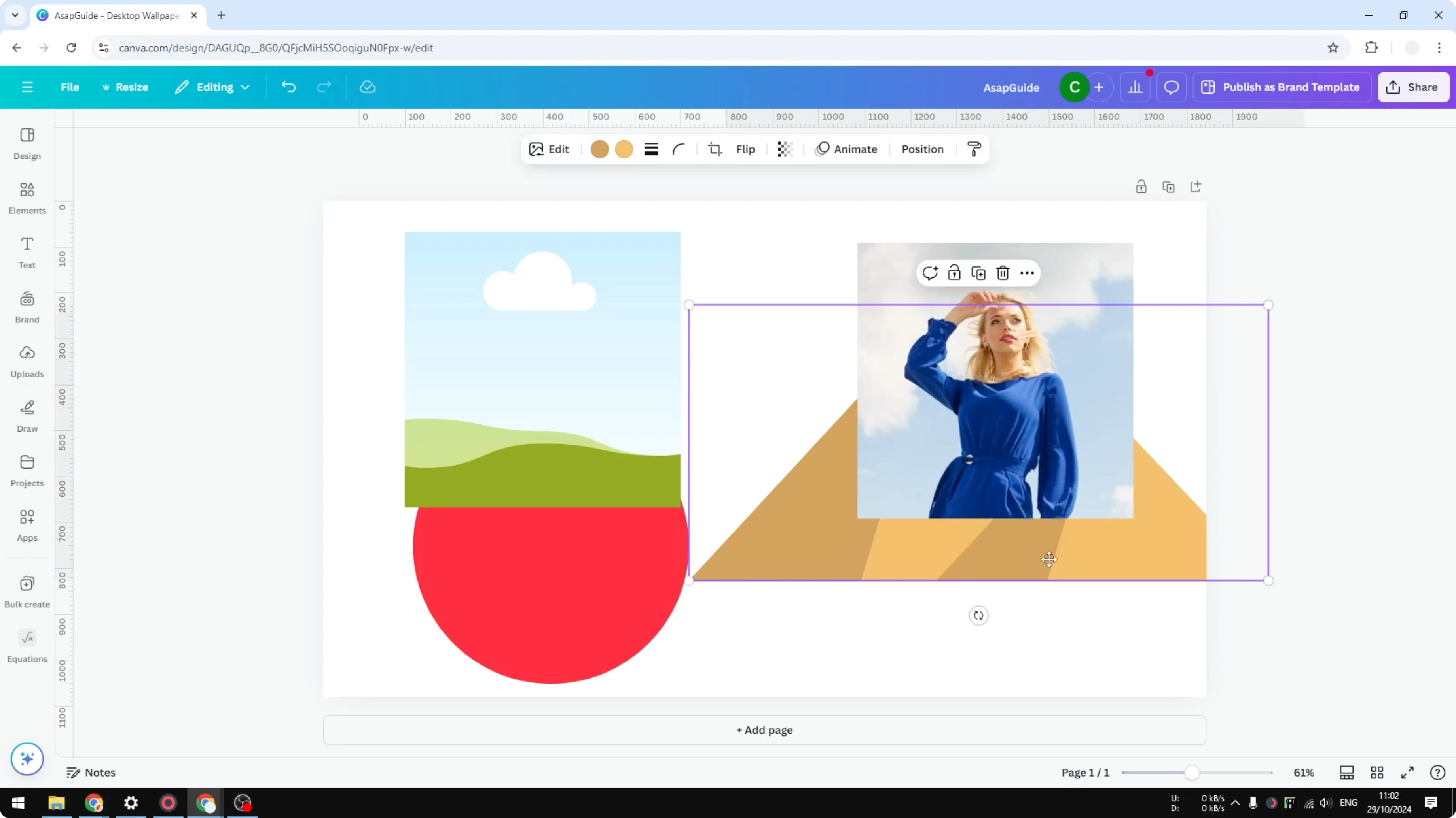 Screenshot from How to Make Multiple Elements the Same Size in Canva at 153s
