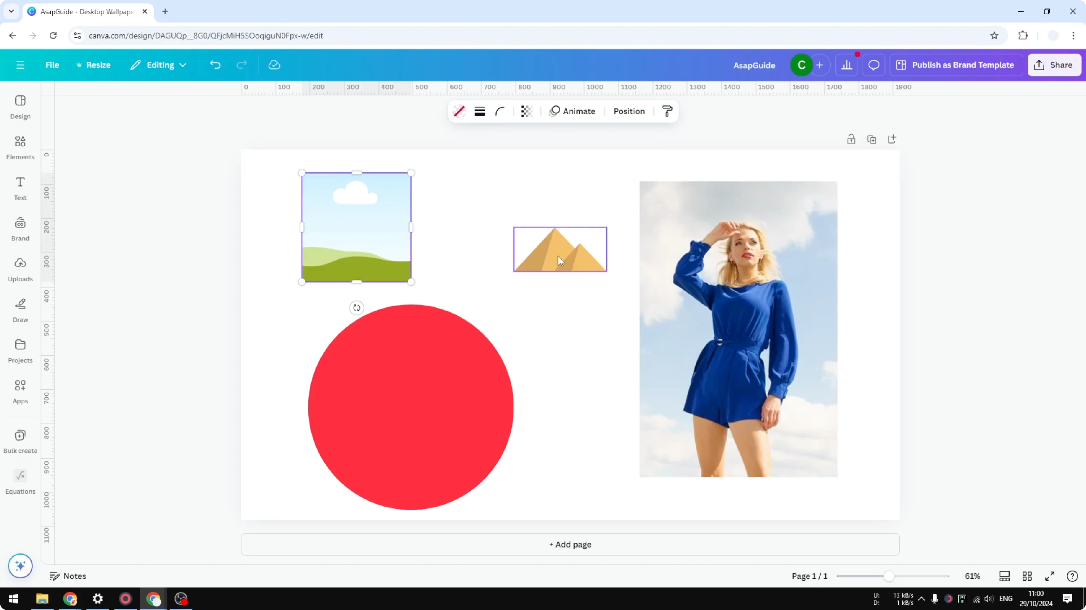 Screenshot from How to Make Multiple Elements the Same Size in Canva at 49s