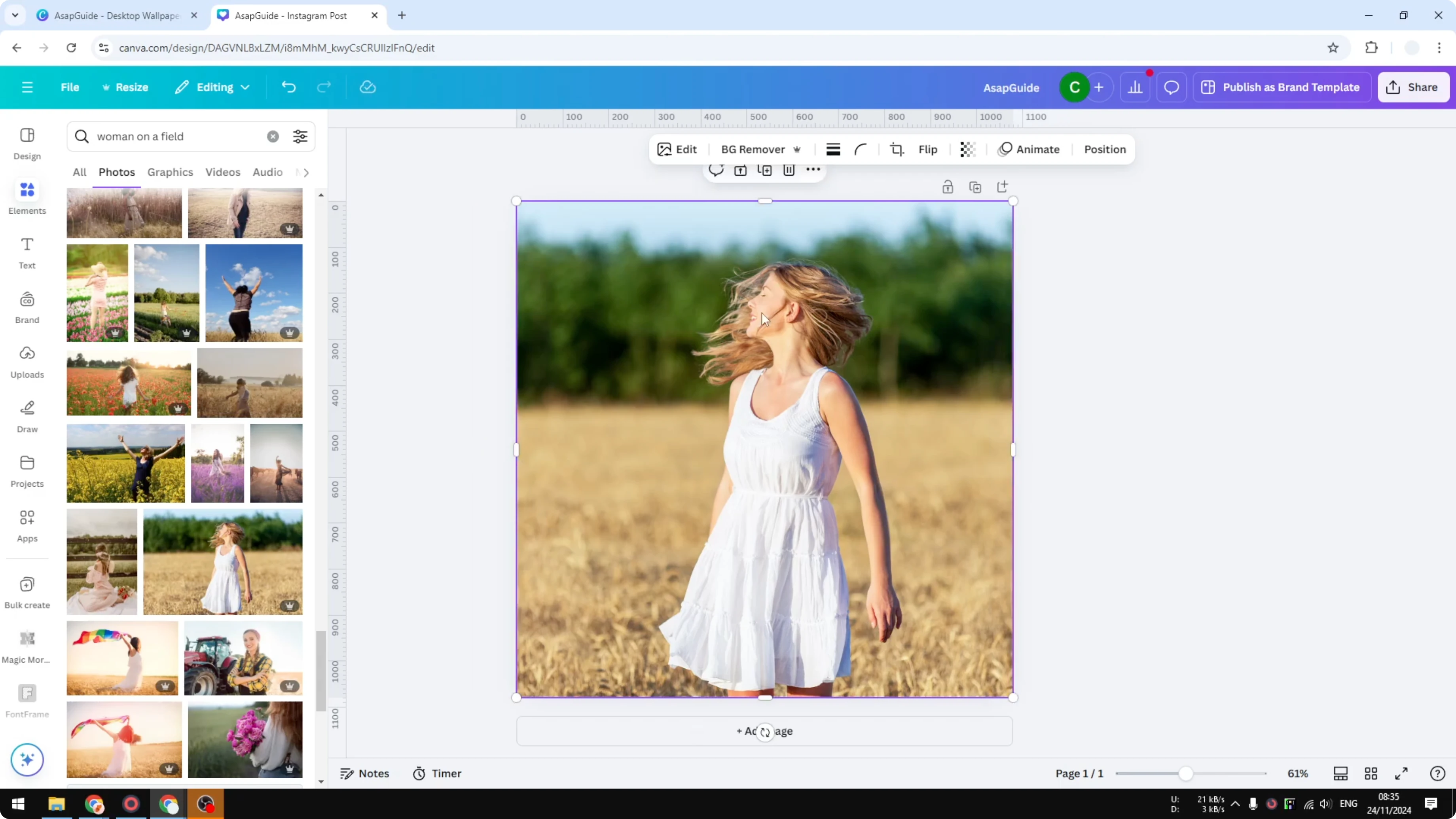 Screenshot from How to Outline an Image in Canva at 61s