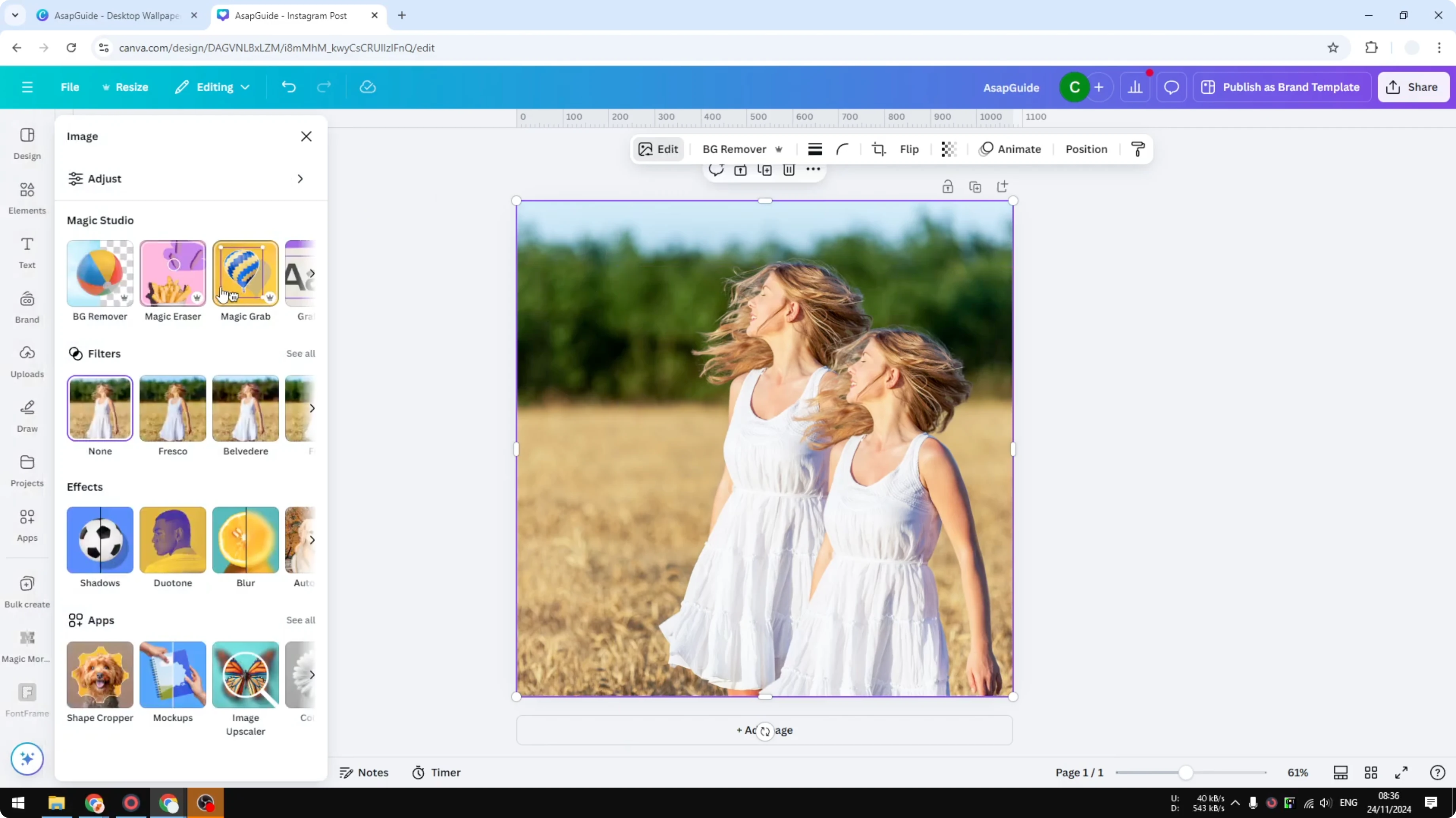 Screenshot from How to Outline an Image in Canva at 85s