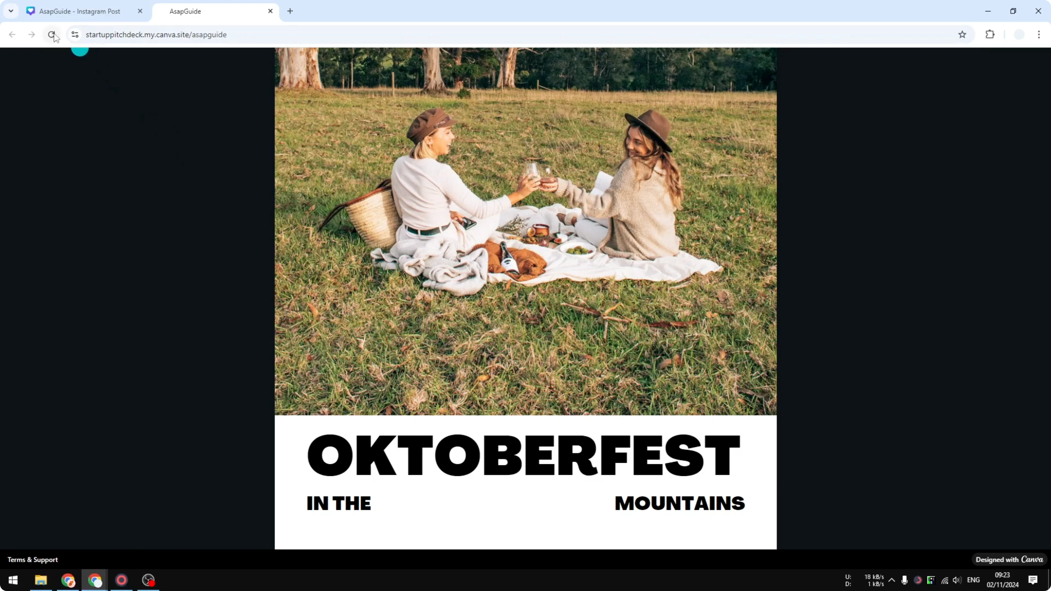 Screenshot from How to Password Protect Your Canva Website at 83s