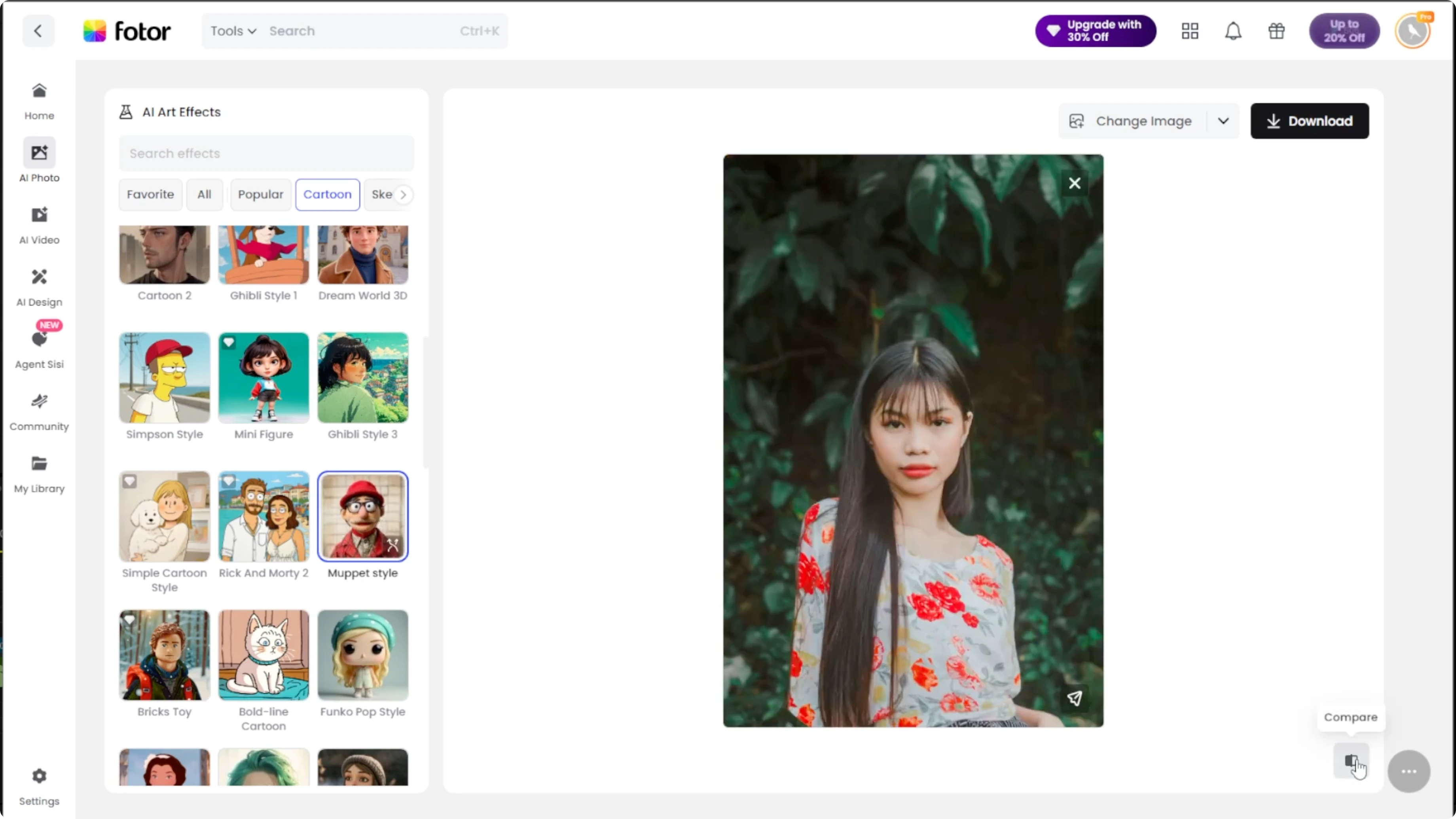 Screenshot from How to Transform Your Photos into Playful Muppet-Style Portraits with AI? at 78s