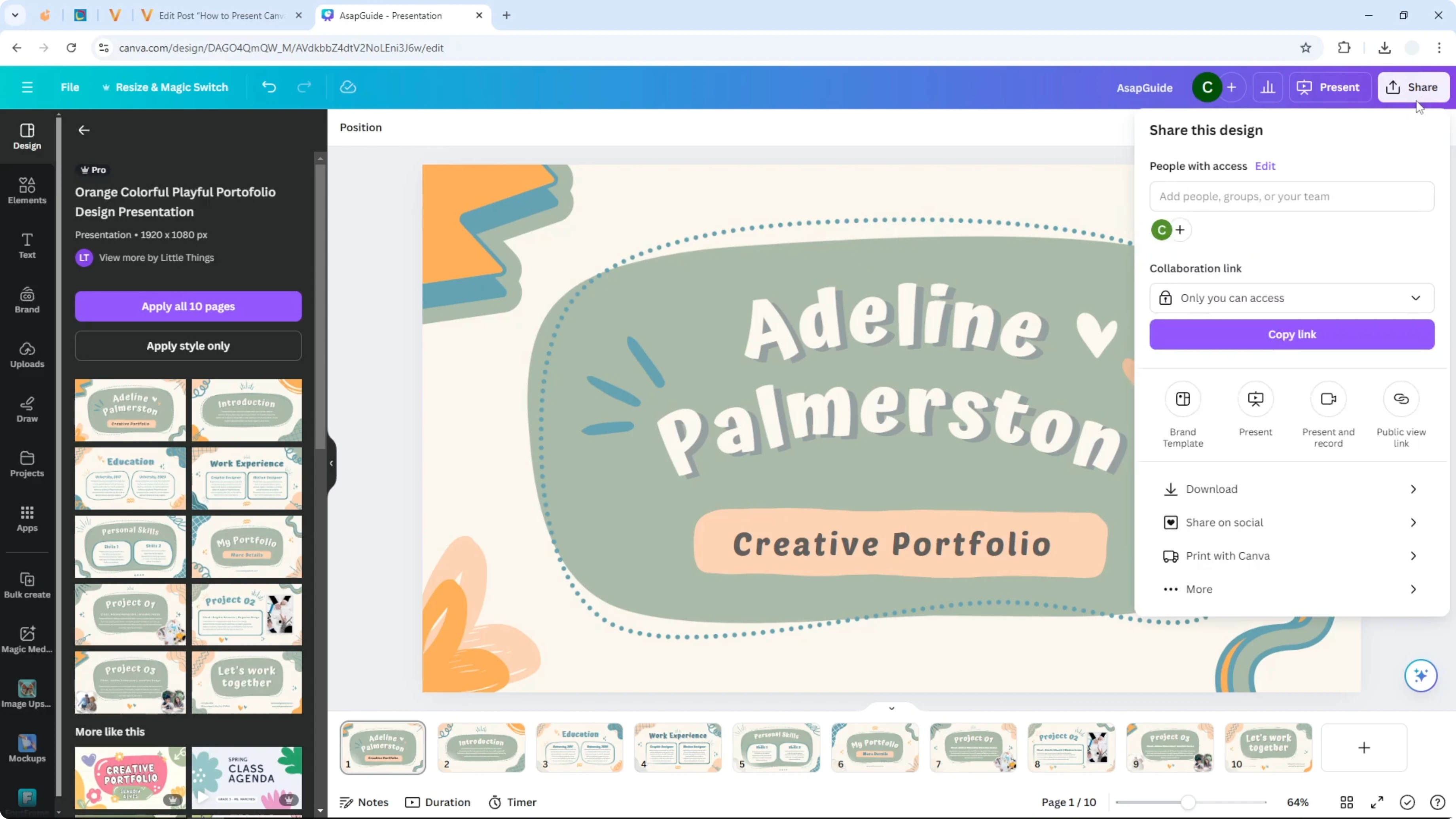 Screenshot from How to Present Canva in PowerPoint at 42s