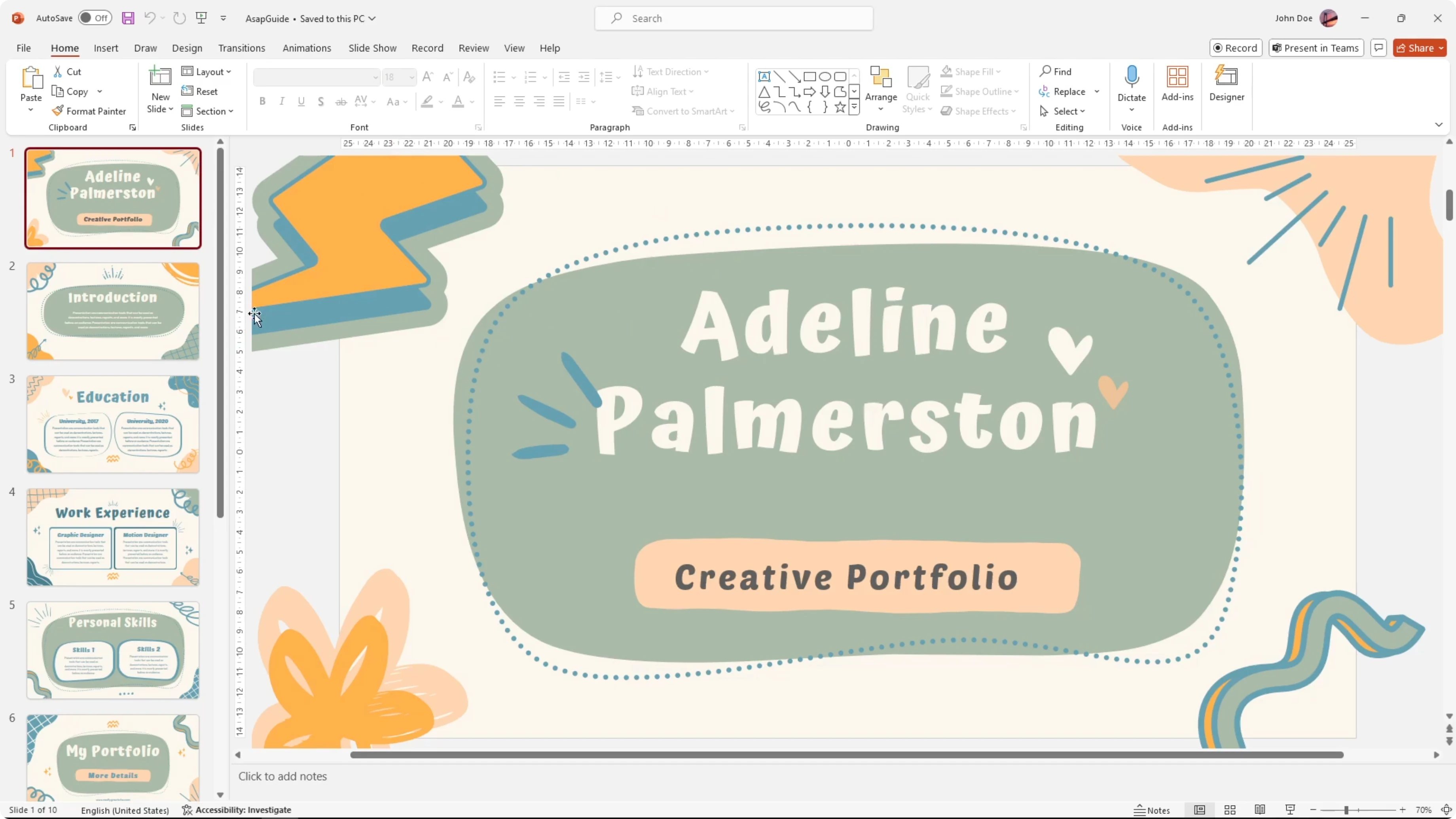 Screenshot from How to Present Canva in PowerPoint at 74s