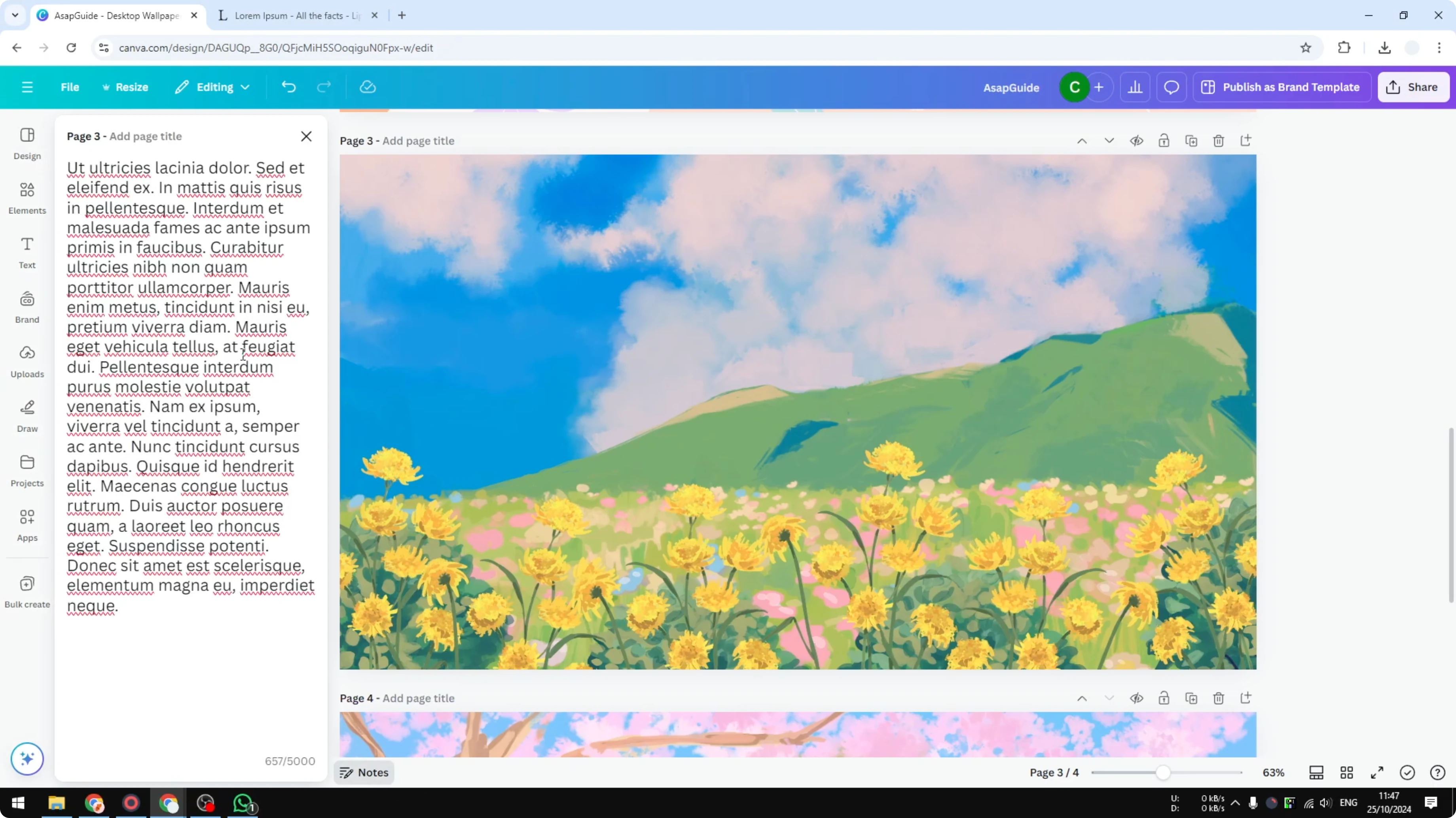 Screenshot from How to Print Canva Presentation with Notes at 15s