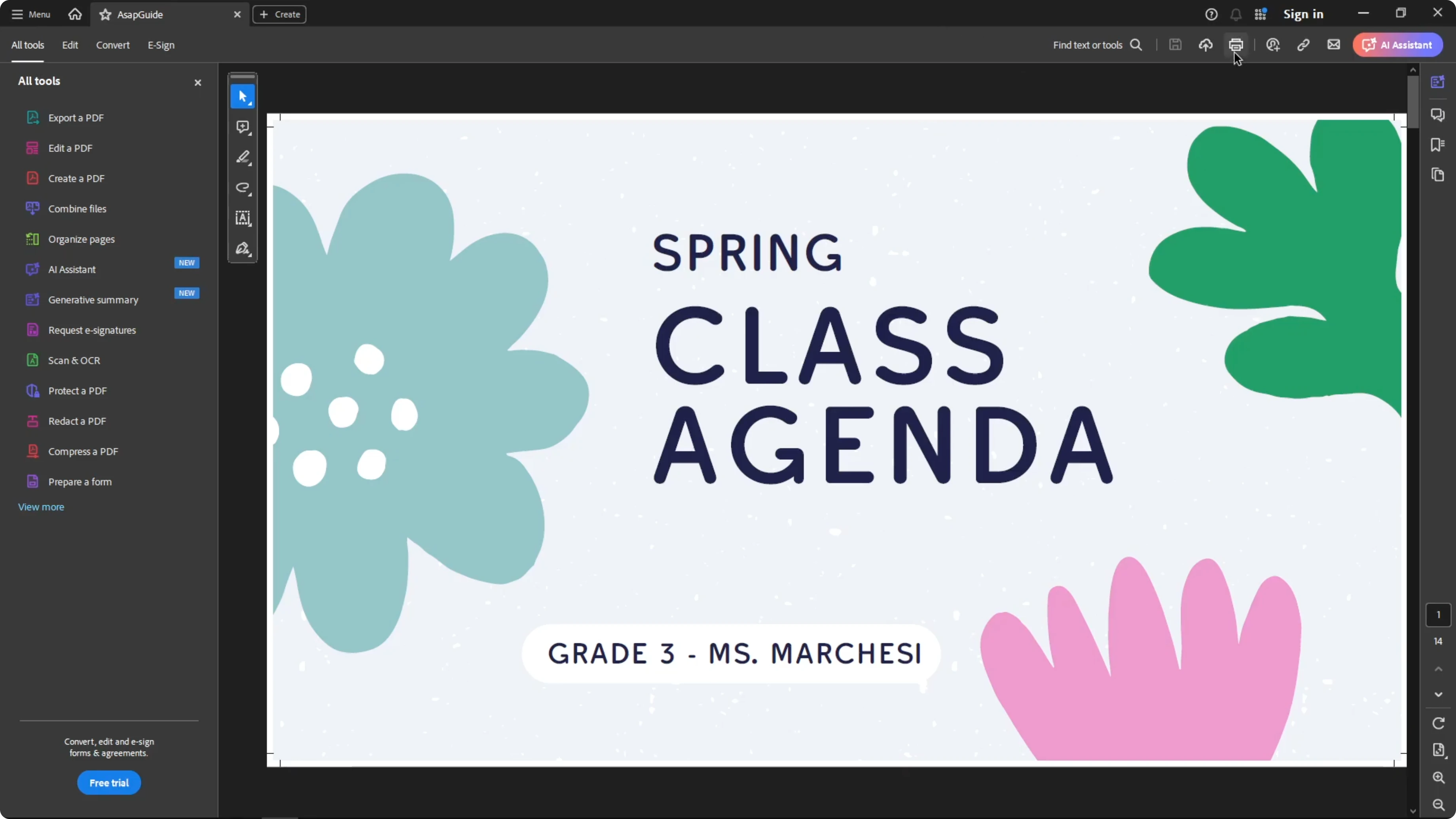 Screenshot from How to Print Canva Presentation at 115s