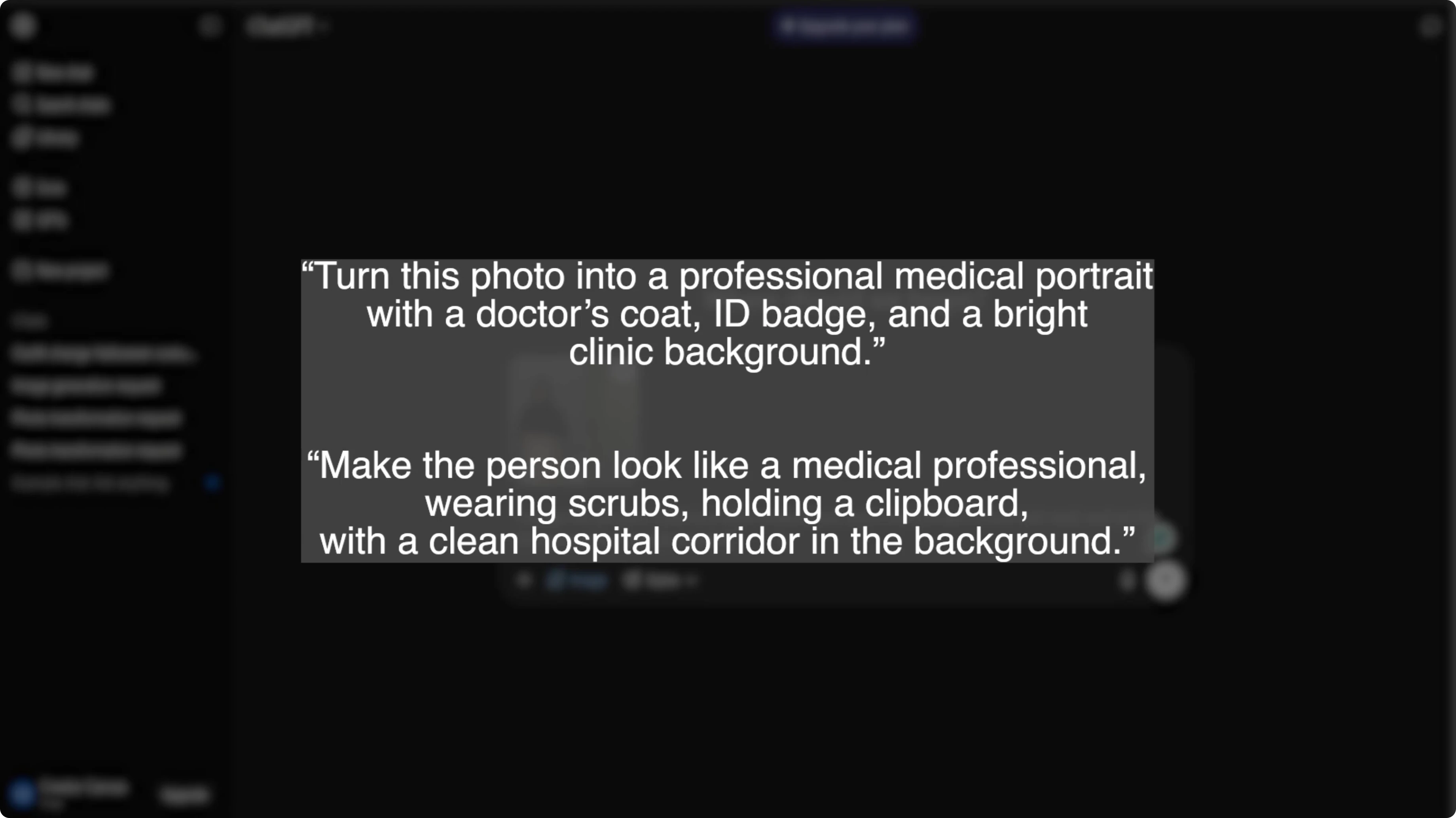Screenshot from How to Generate a Professional Medical Headshot with AI at 70s