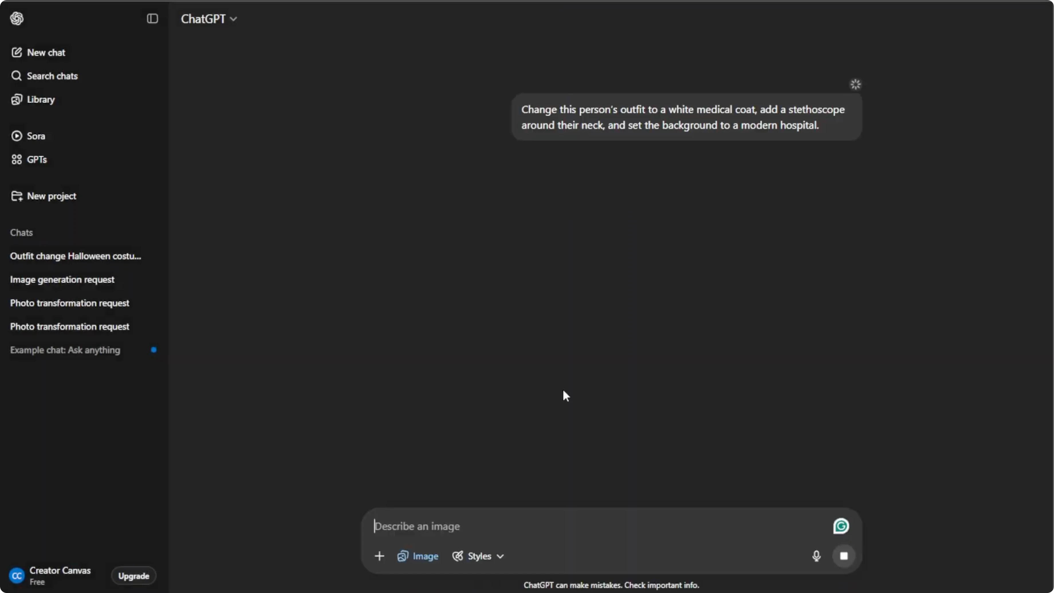 Screenshot from How to Generate a Professional Medical Headshot with AI at 75s