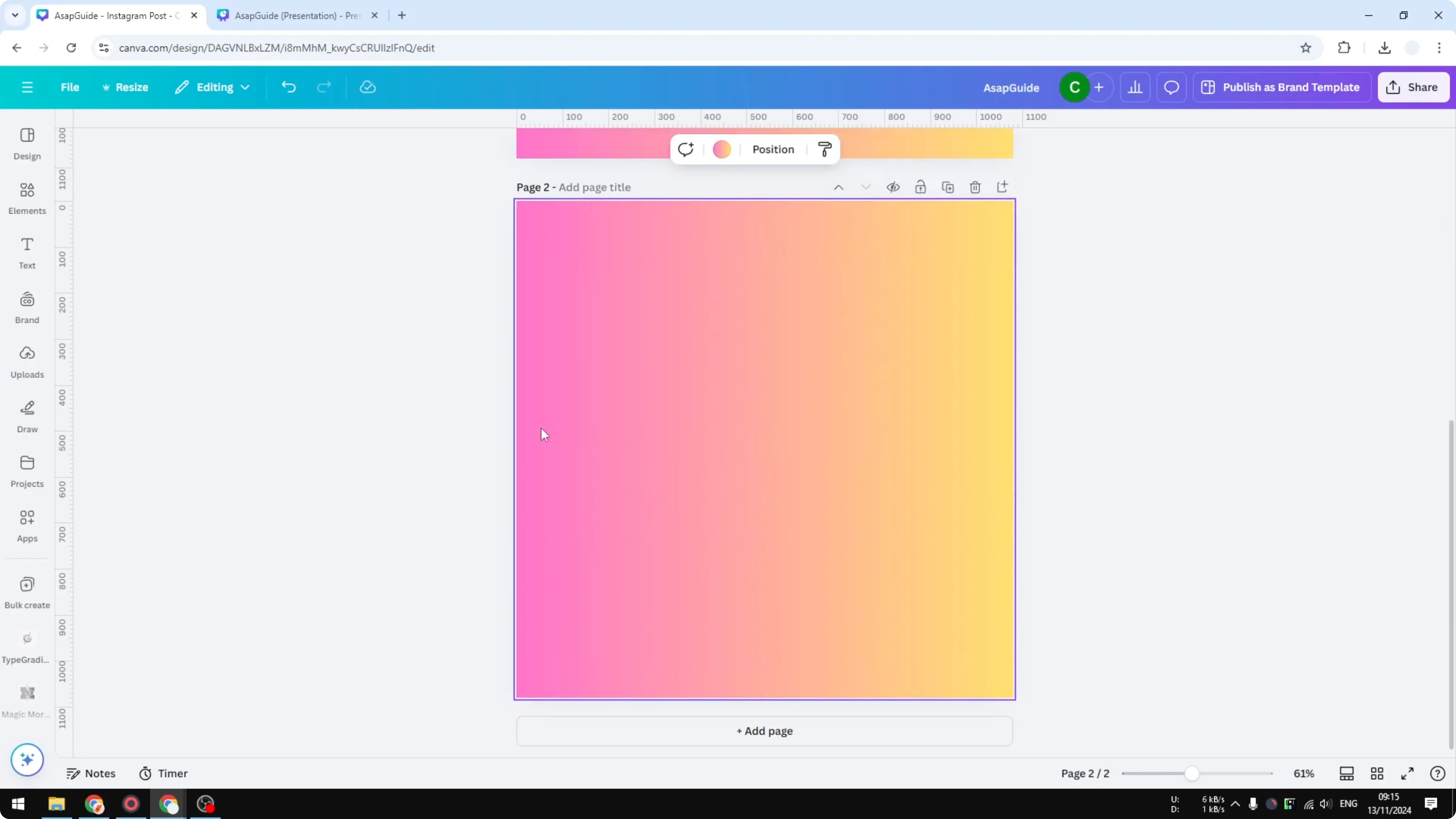 Screenshot from How to Put Border Around Text in Canva at 29s