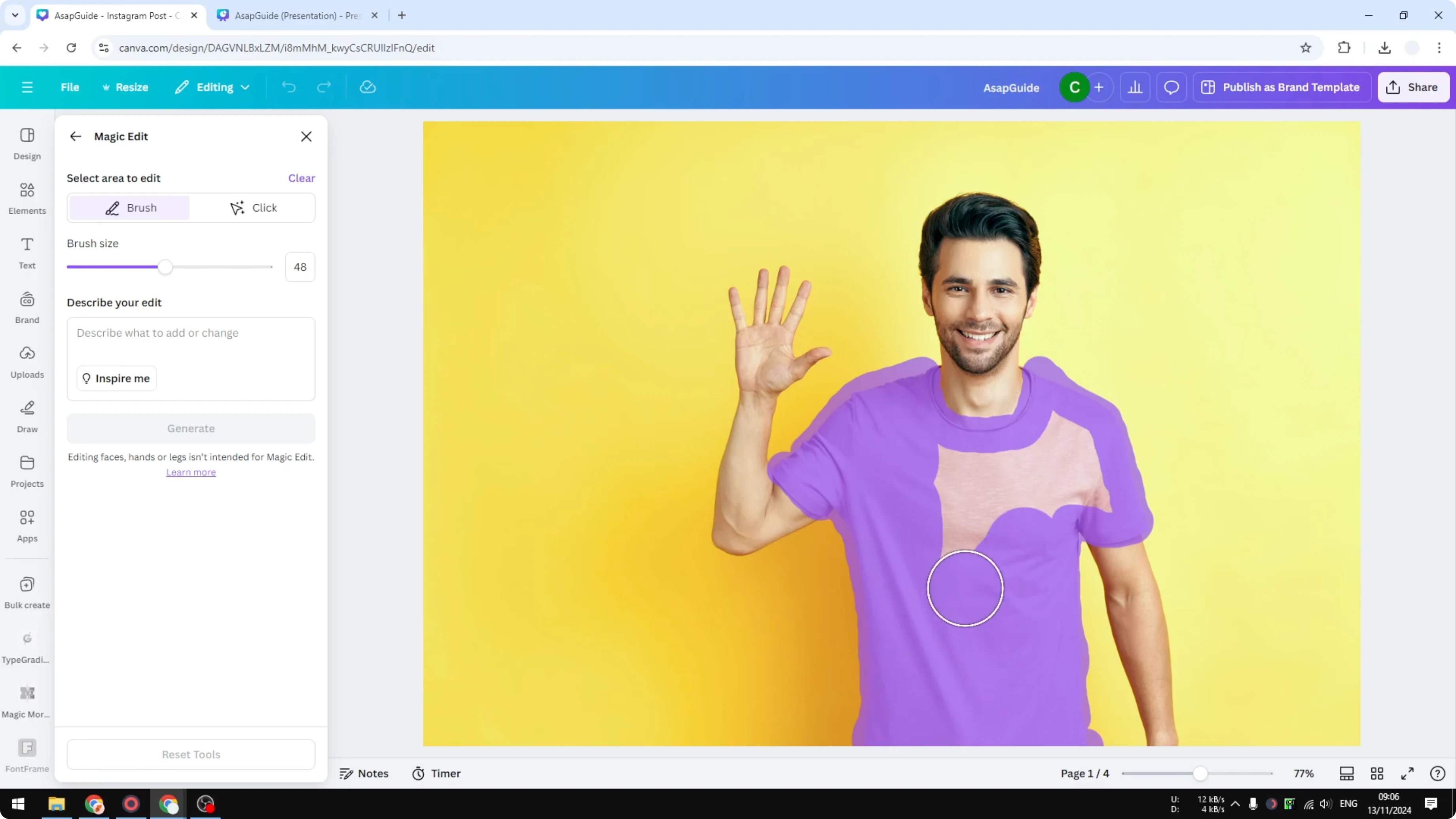 Screenshot from How to Recolor Image in Canva at 115s