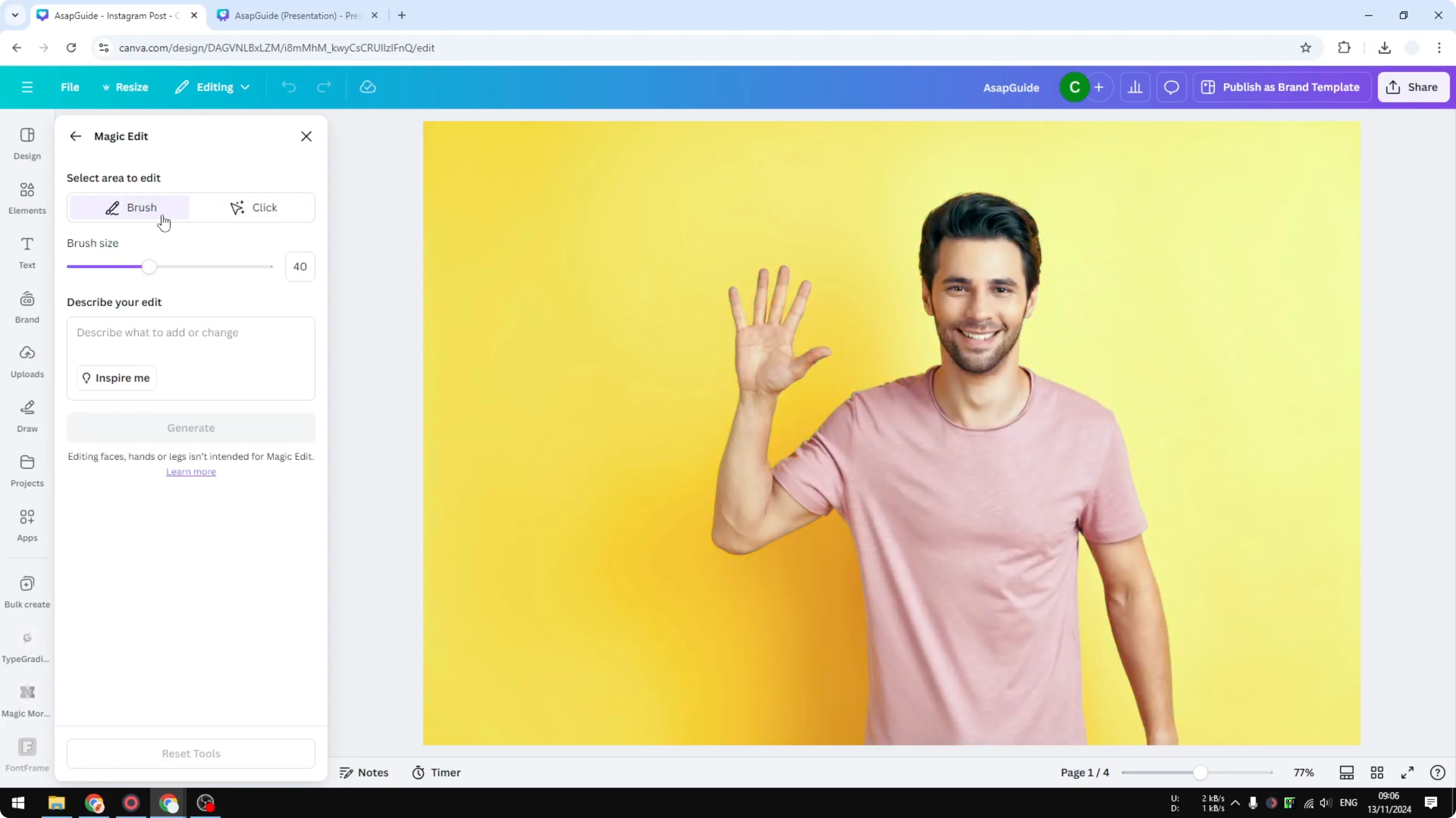 Screenshot from How to Recolor Image in Canva at 82s