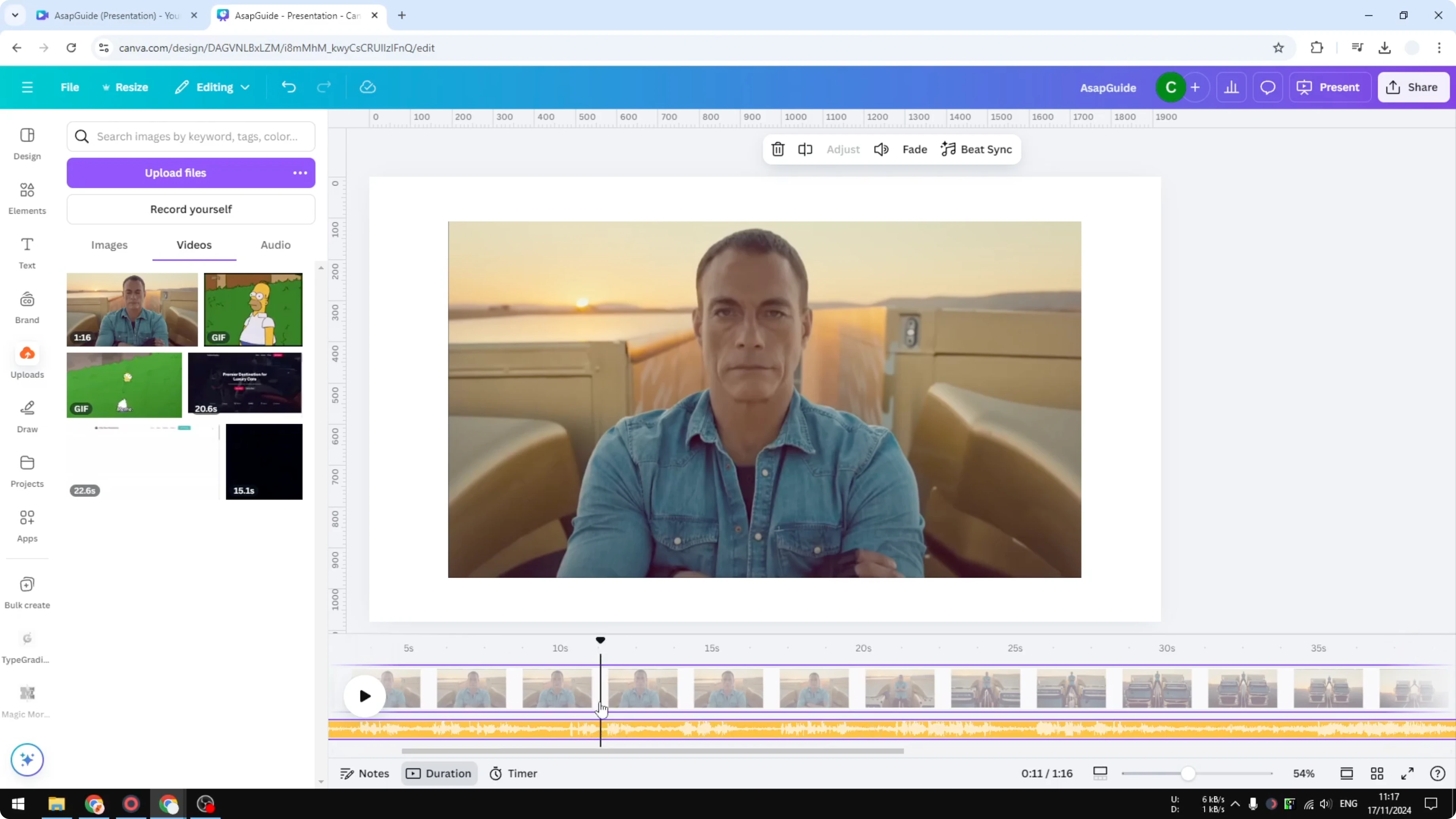 Screenshot from How to Remove Audio From Canva Video at 169s