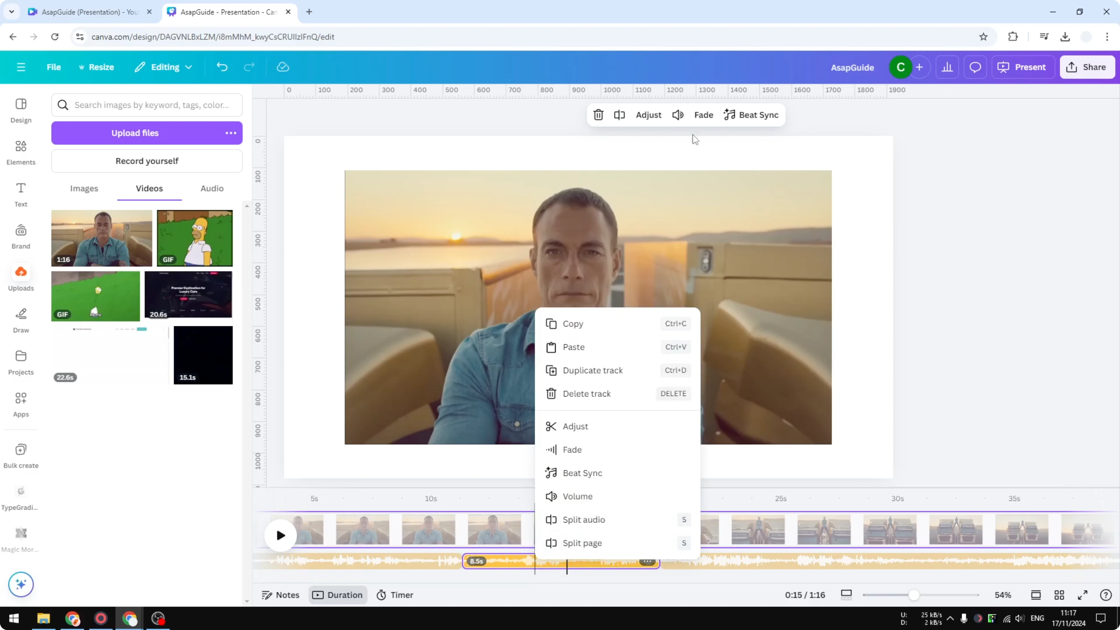 Screenshot from How to Remove Audio From Canva Video at 186s