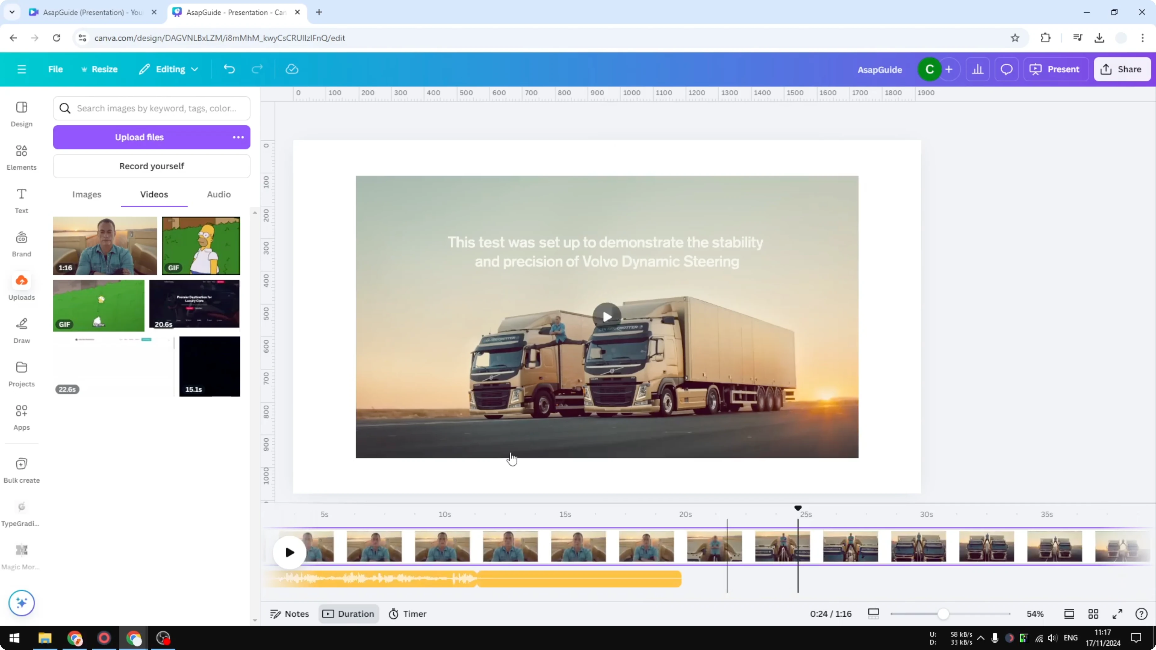 Screenshot from How to Remove Audio From Canva Video at 215s