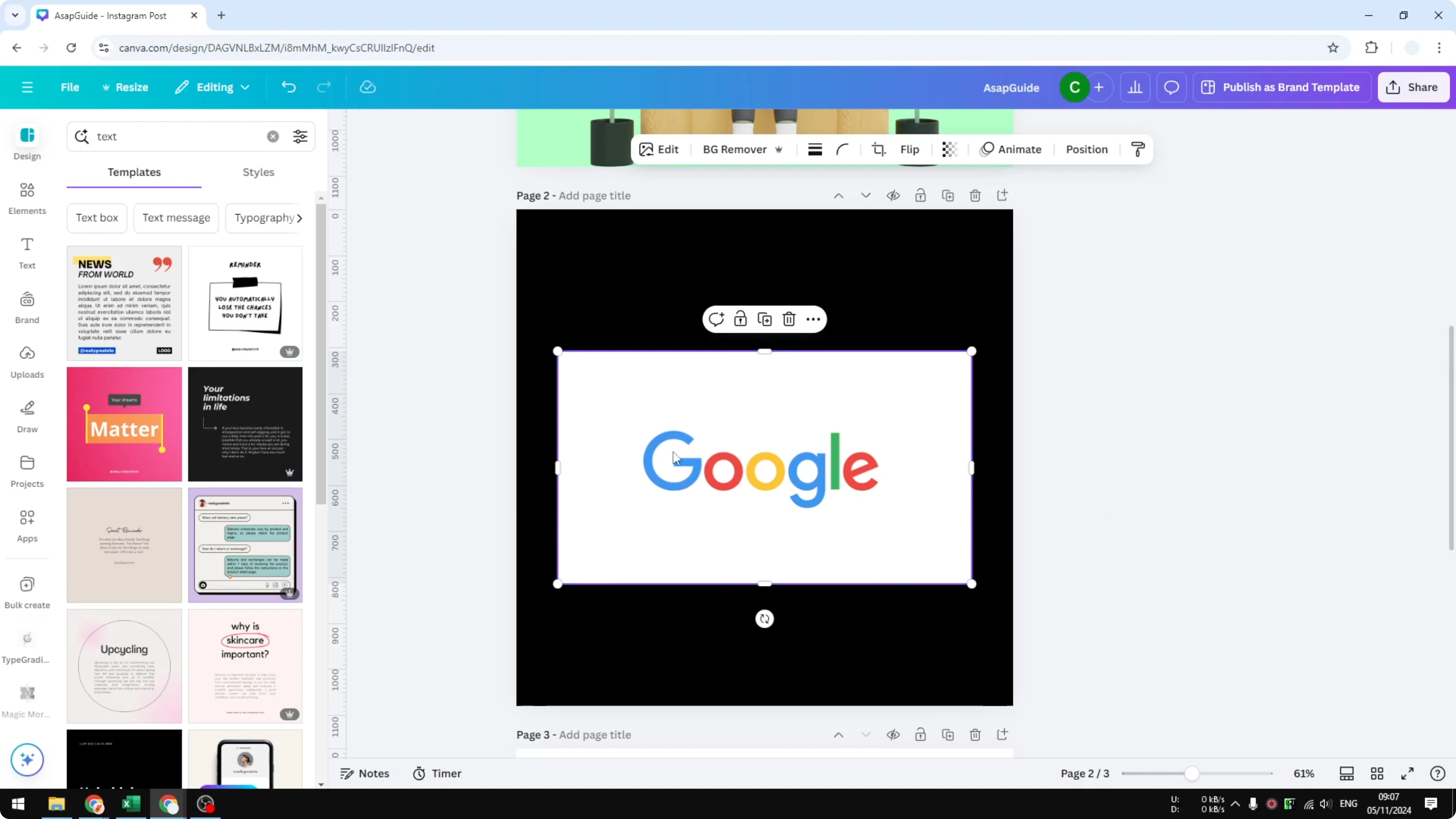Screenshot from How to Remove Background from Logo in Canva at 36s