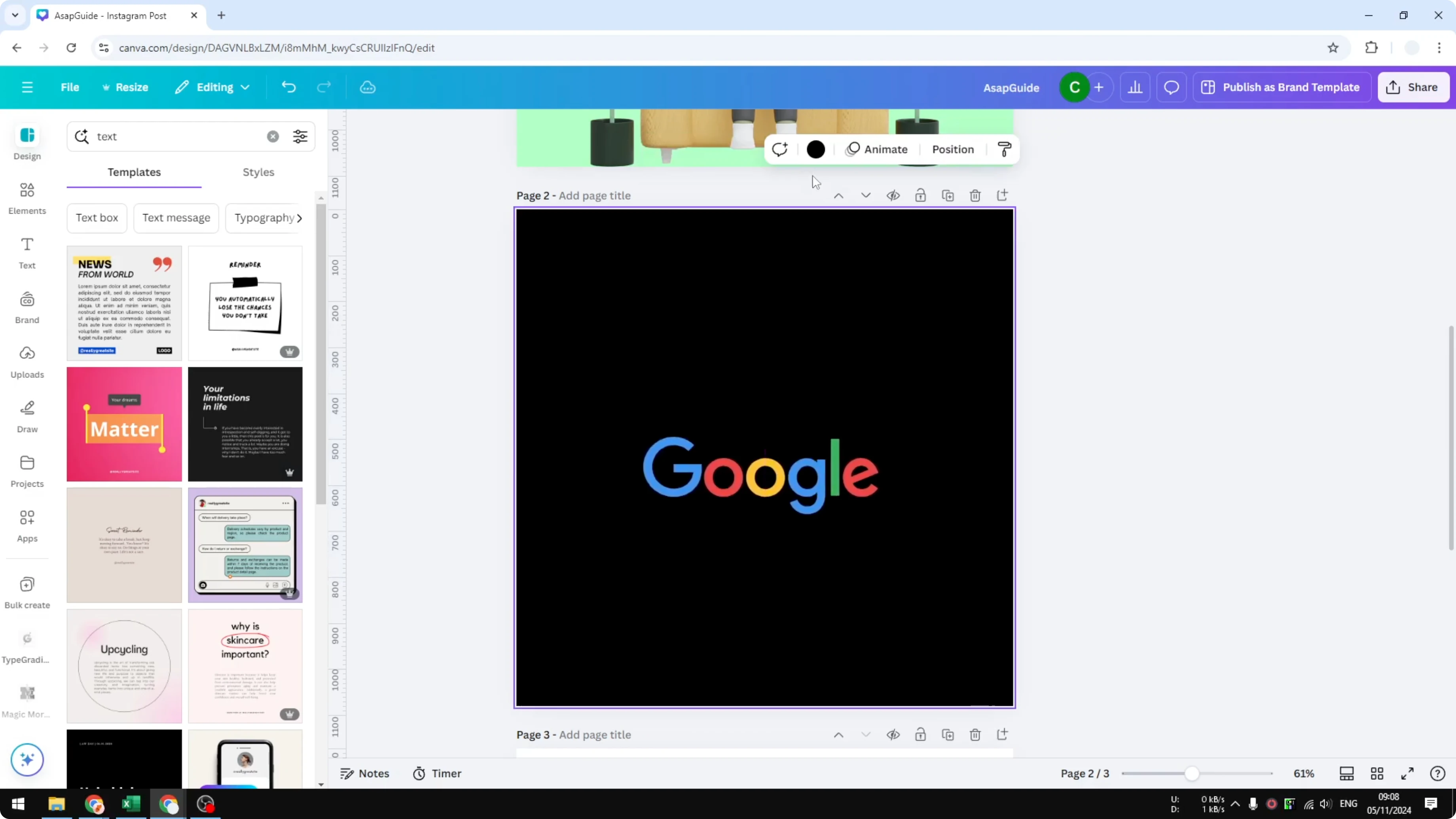 Screenshot from How to Remove Background from Logo in Canva at 60s