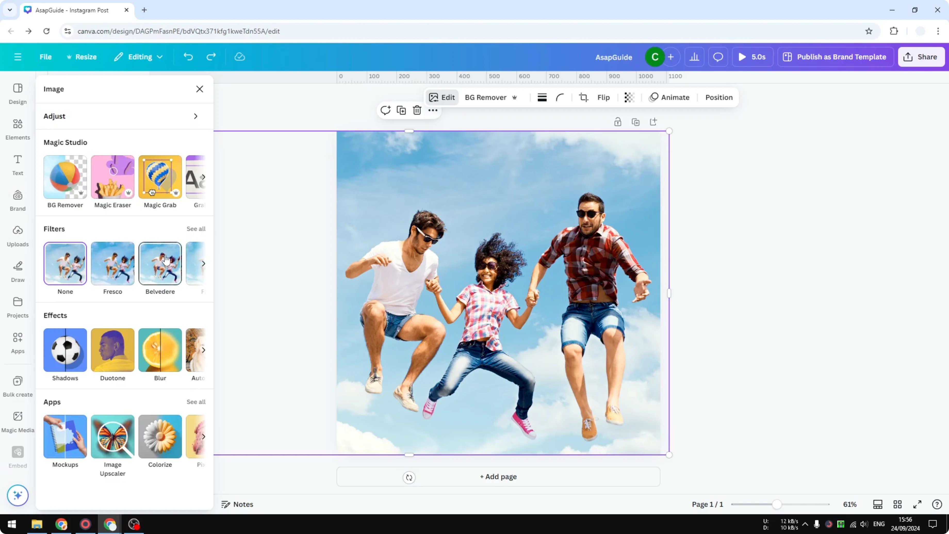 Screenshot from How to Remove a Person from a Photo in Canva at 24s