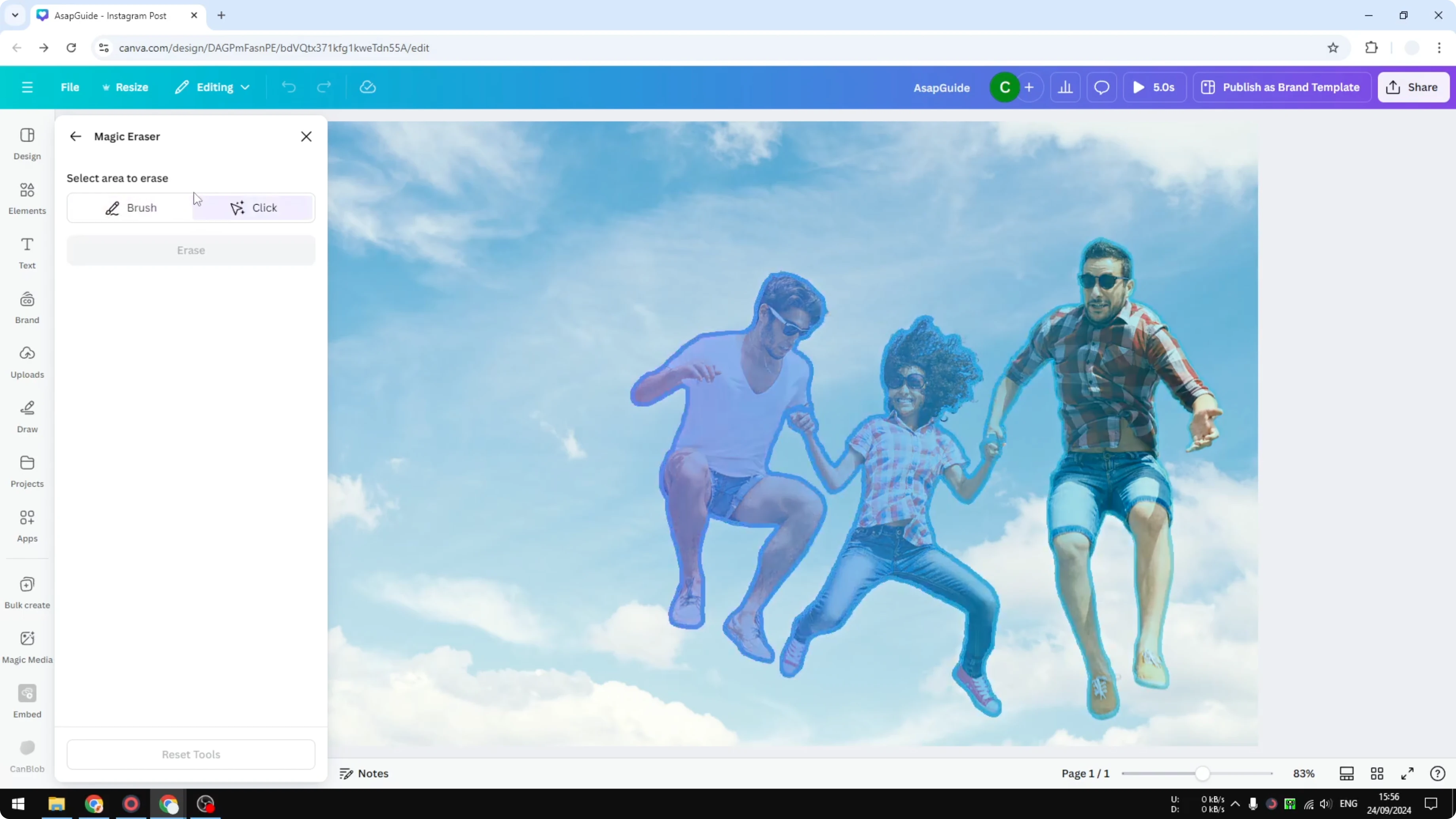 Screenshot from How to Remove a Person from a Photo in Canva at 35s