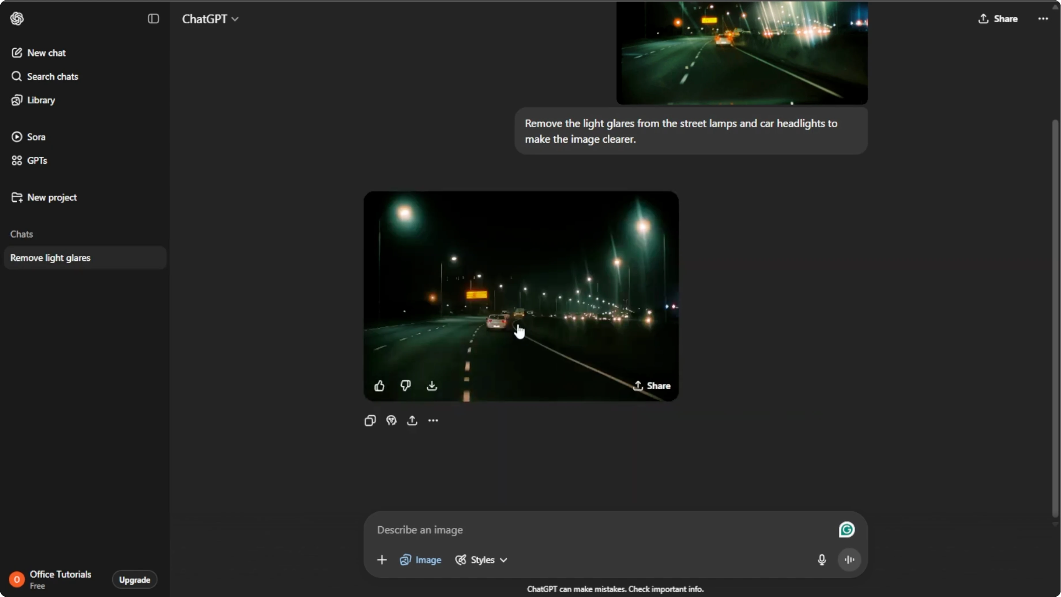 Screenshot from How to Remove Unwanted Reflections and Glare from Photos with AI? at 91s