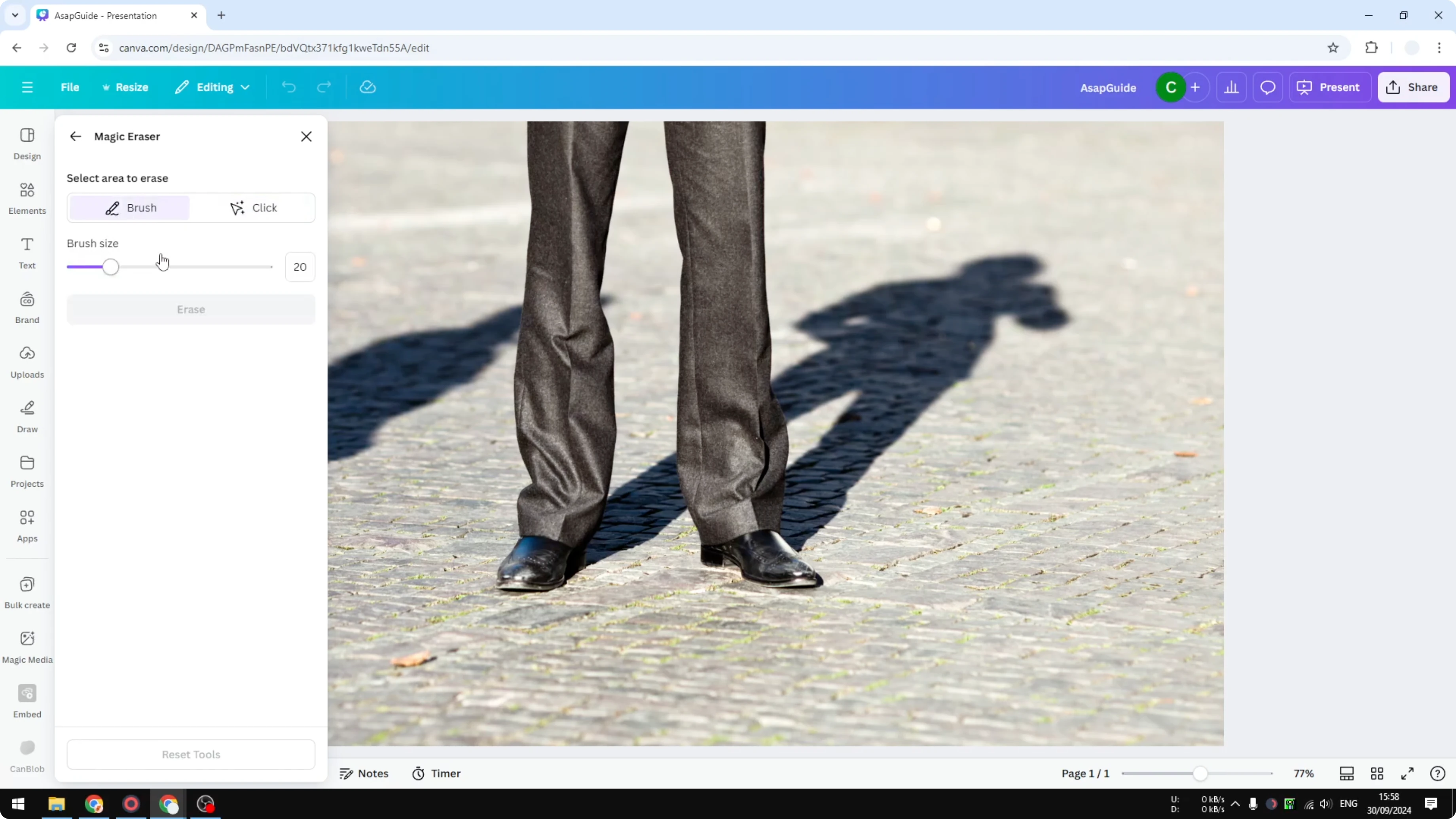 Screenshot from How to Remove Shadow in Canva at 89s