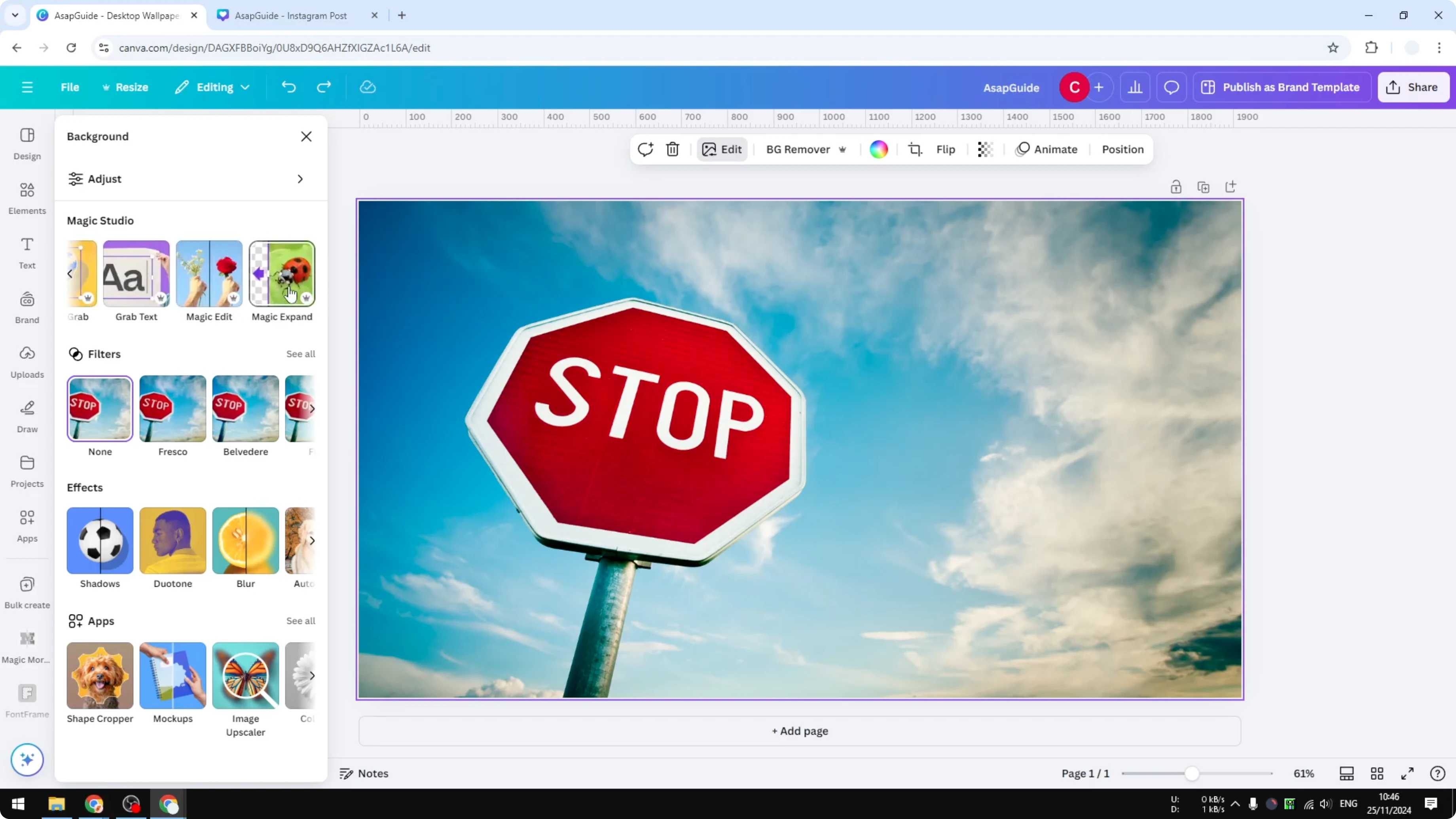 Screenshot from How to Remove Text from Image in Canva at 93s