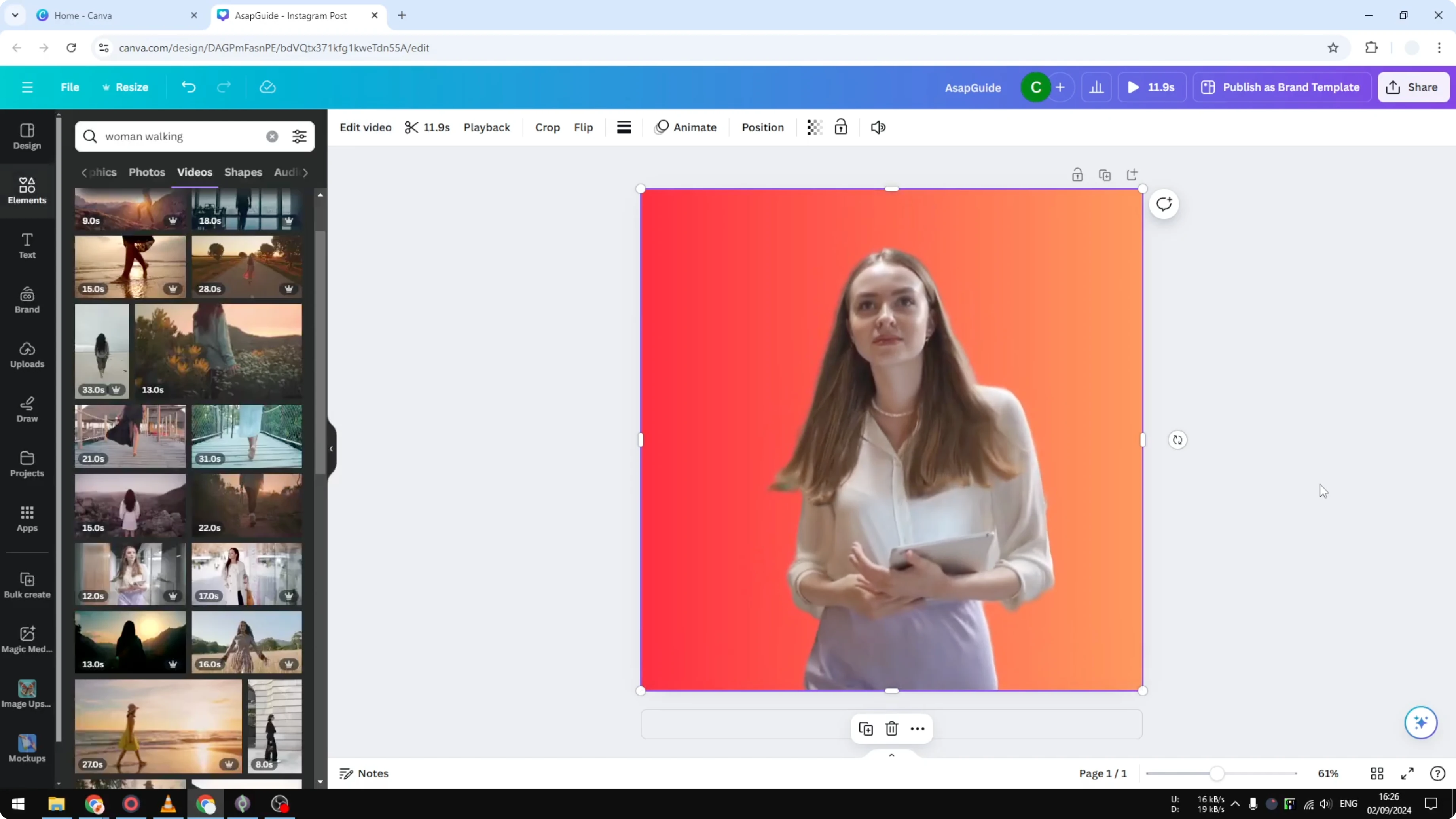 Screenshot from How To Remove Video Backgrounds In Canva at 98s