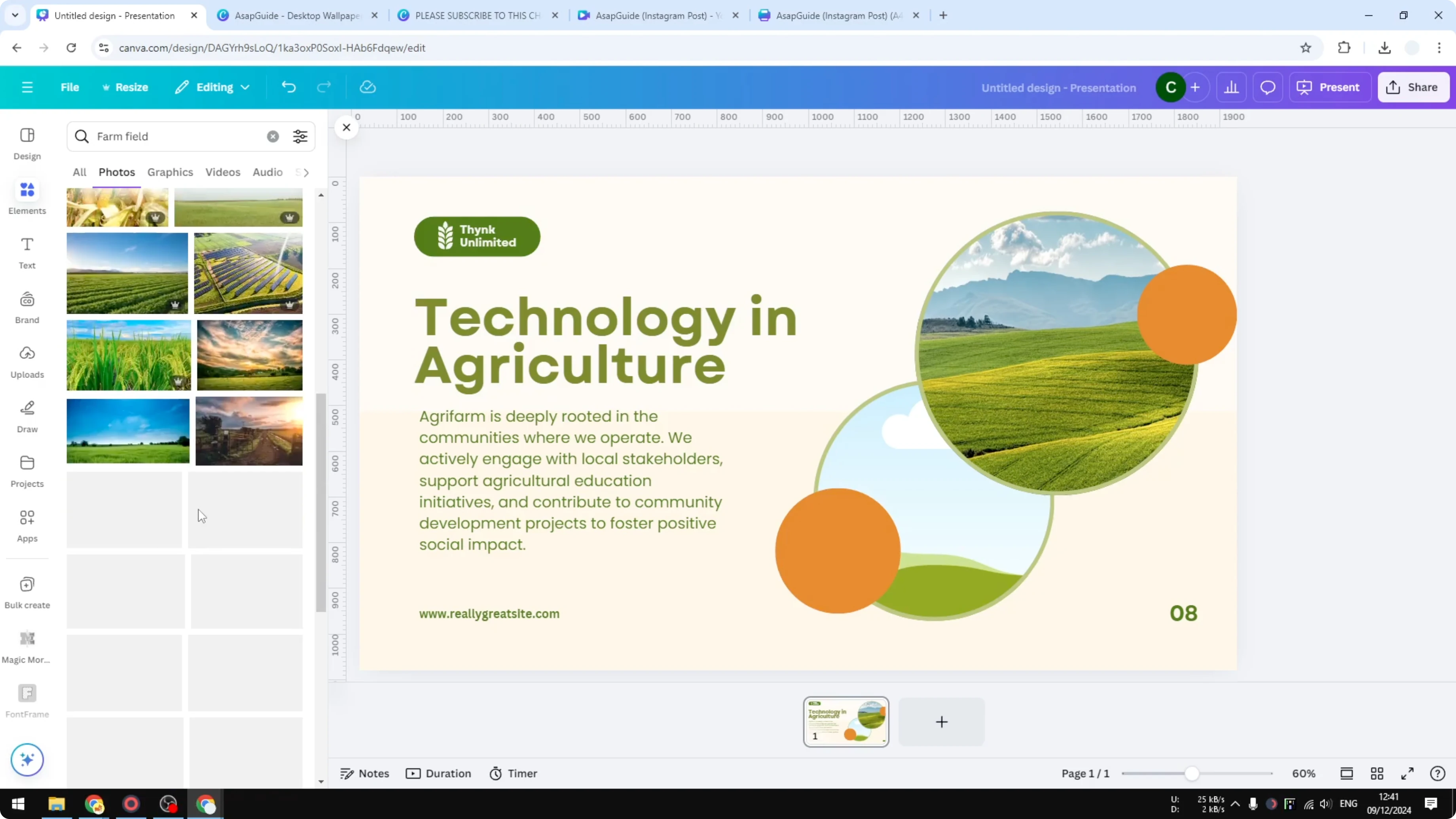 Screenshot from How to Replace an Image in Canva at 121s
