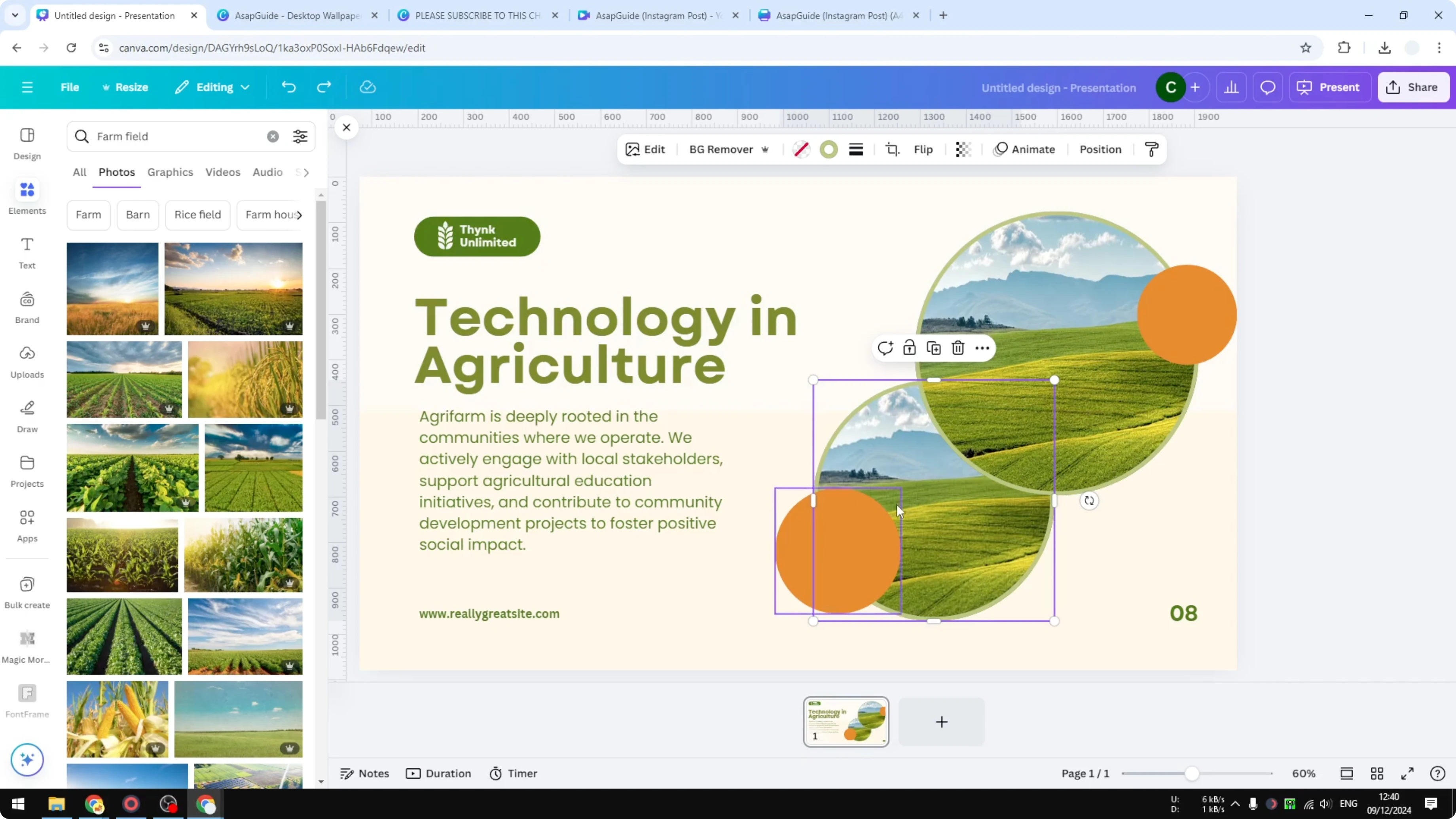 Screenshot from How to Replace an Image in Canva at 50s