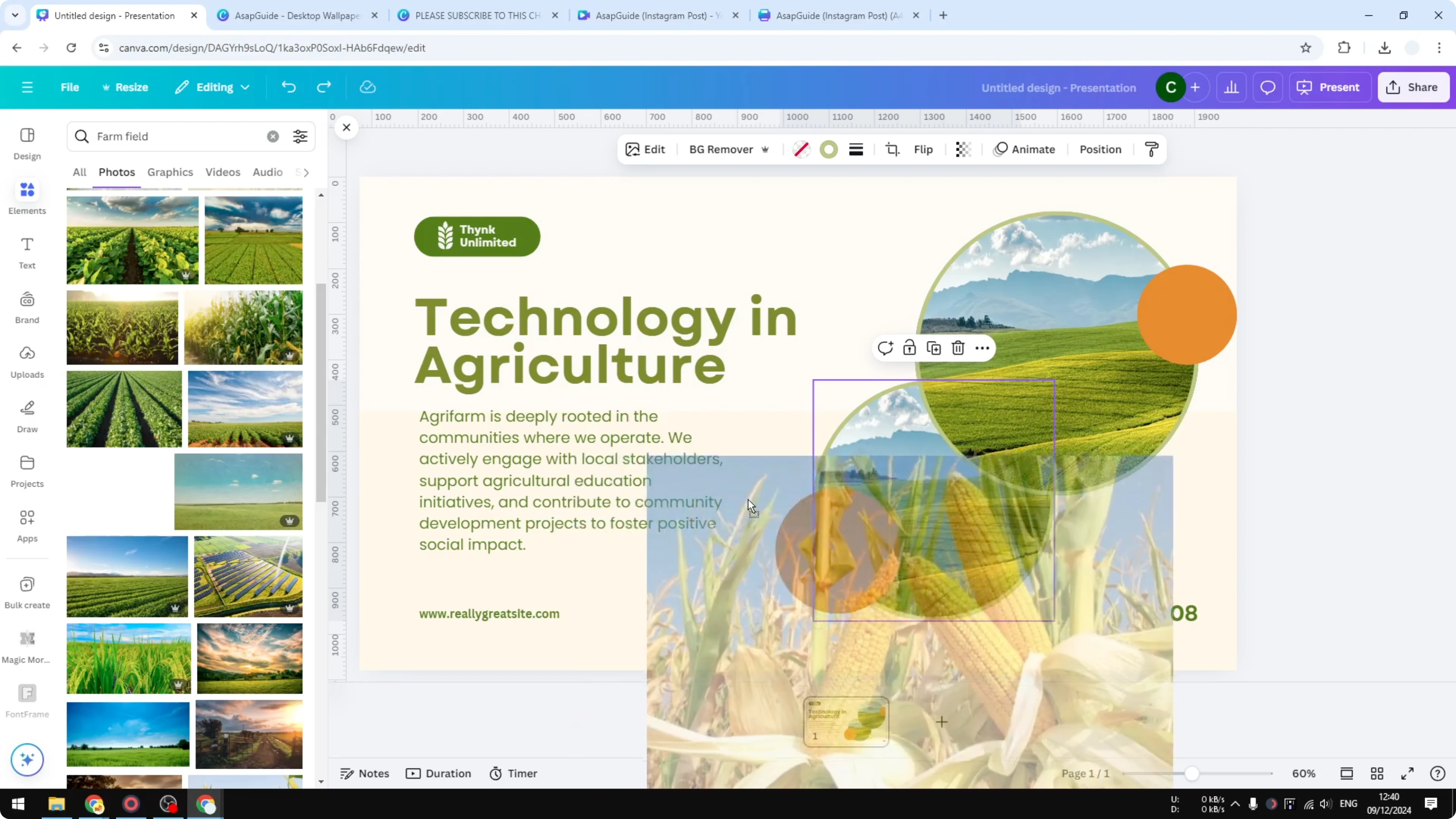 Screenshot from How to Replace an Image in Canva at 62s