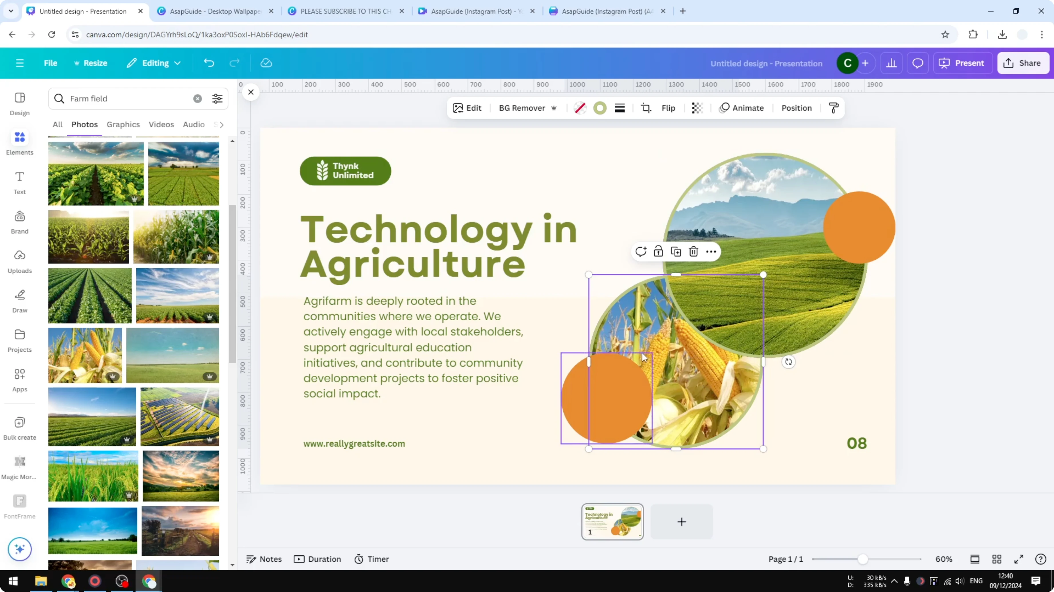 Screenshot from How to Replace an Image in Canva at 75s