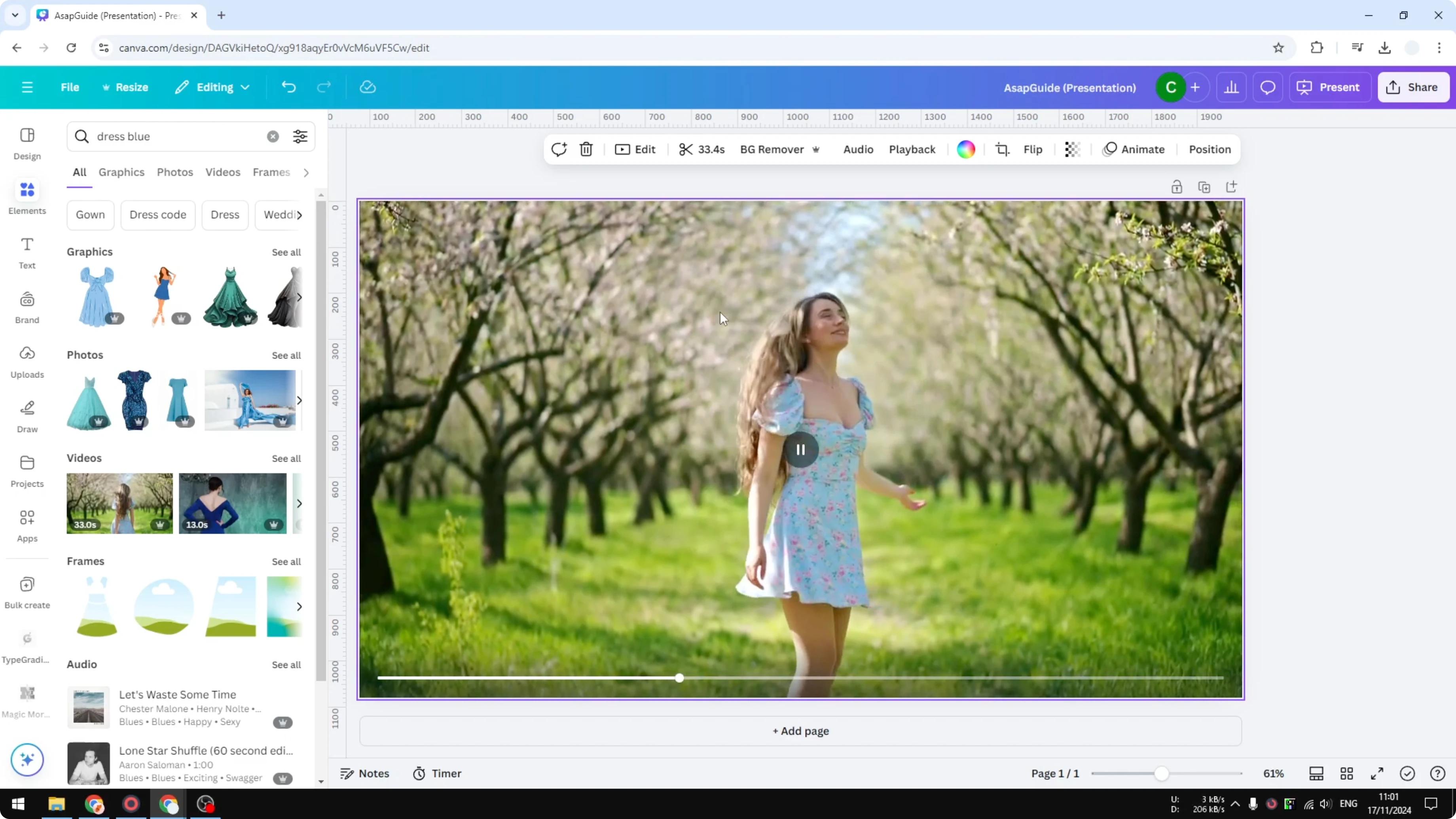 Screenshot from How to Resize Canva Video for Instagram at 40s