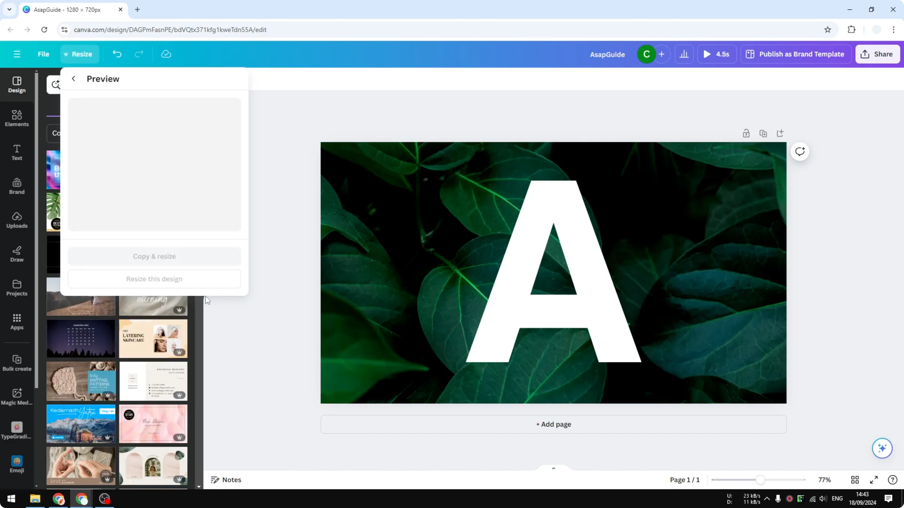 Screenshot from How to Resize Design in Canva at 61s