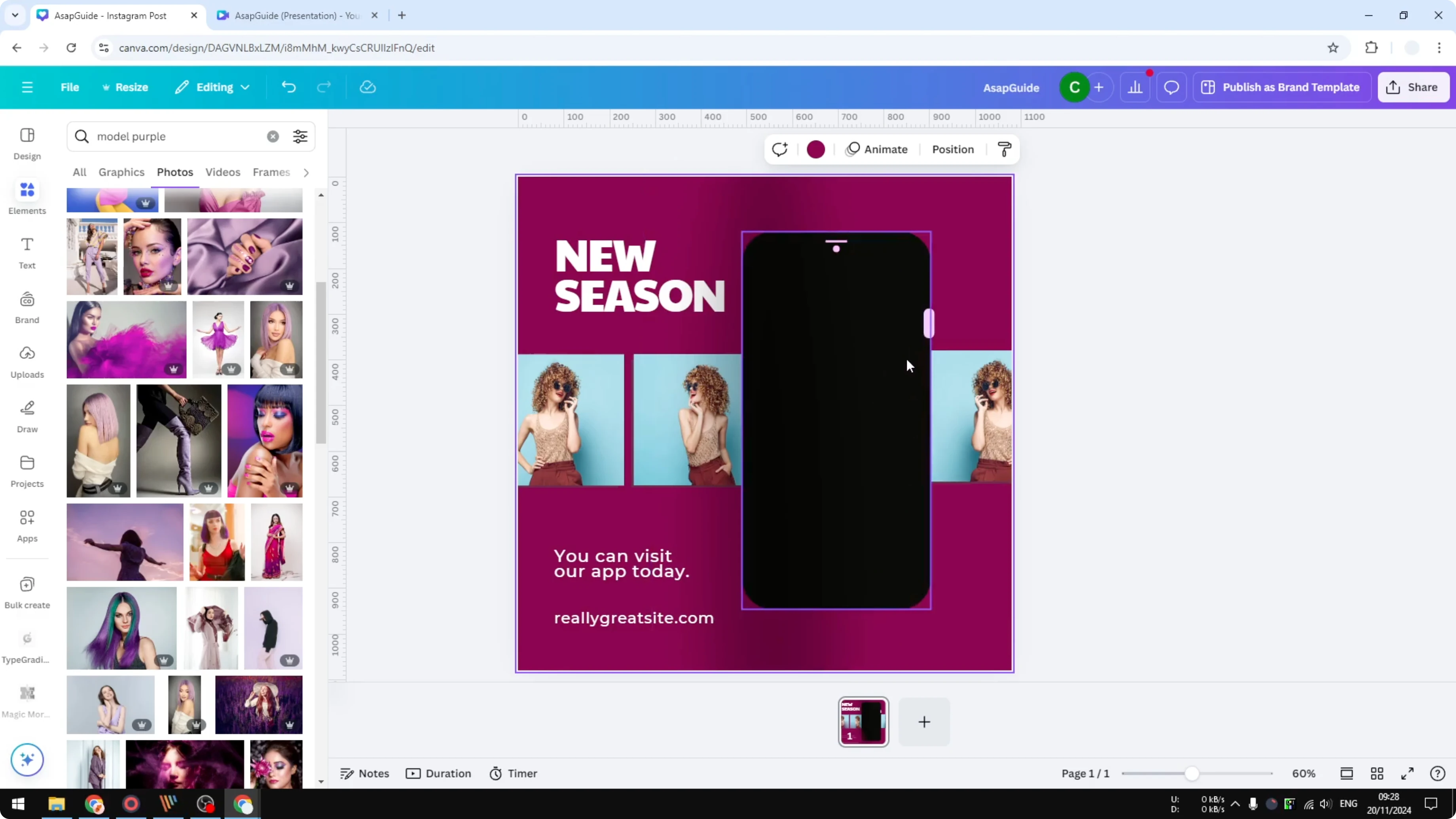 Screenshot from How to Resize Elements in Canva Without Adjusting Aspect Ratio at 11s
