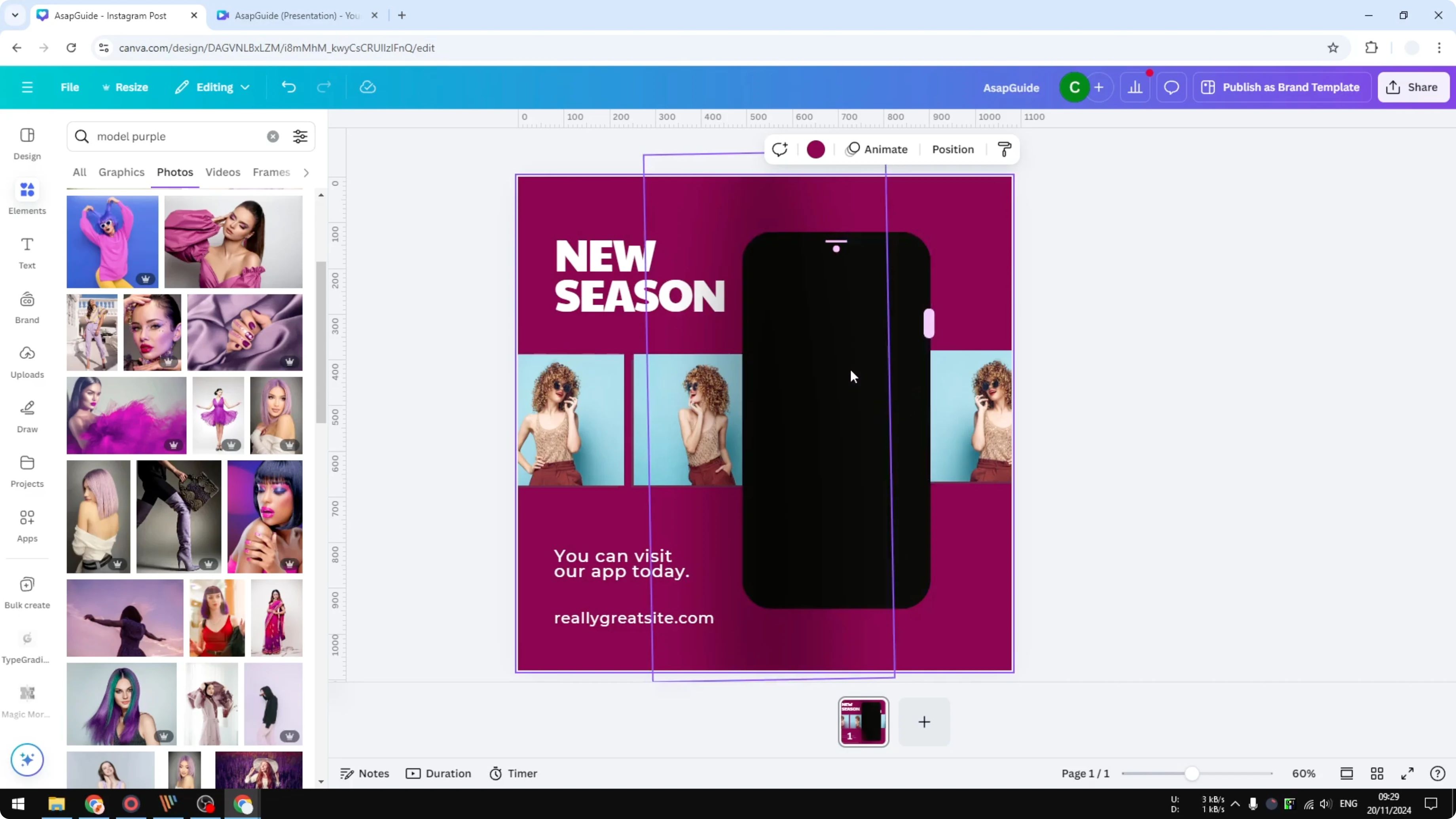 Screenshot from How to Resize Elements in Canva Without Adjusting Aspect Ratio at 32s