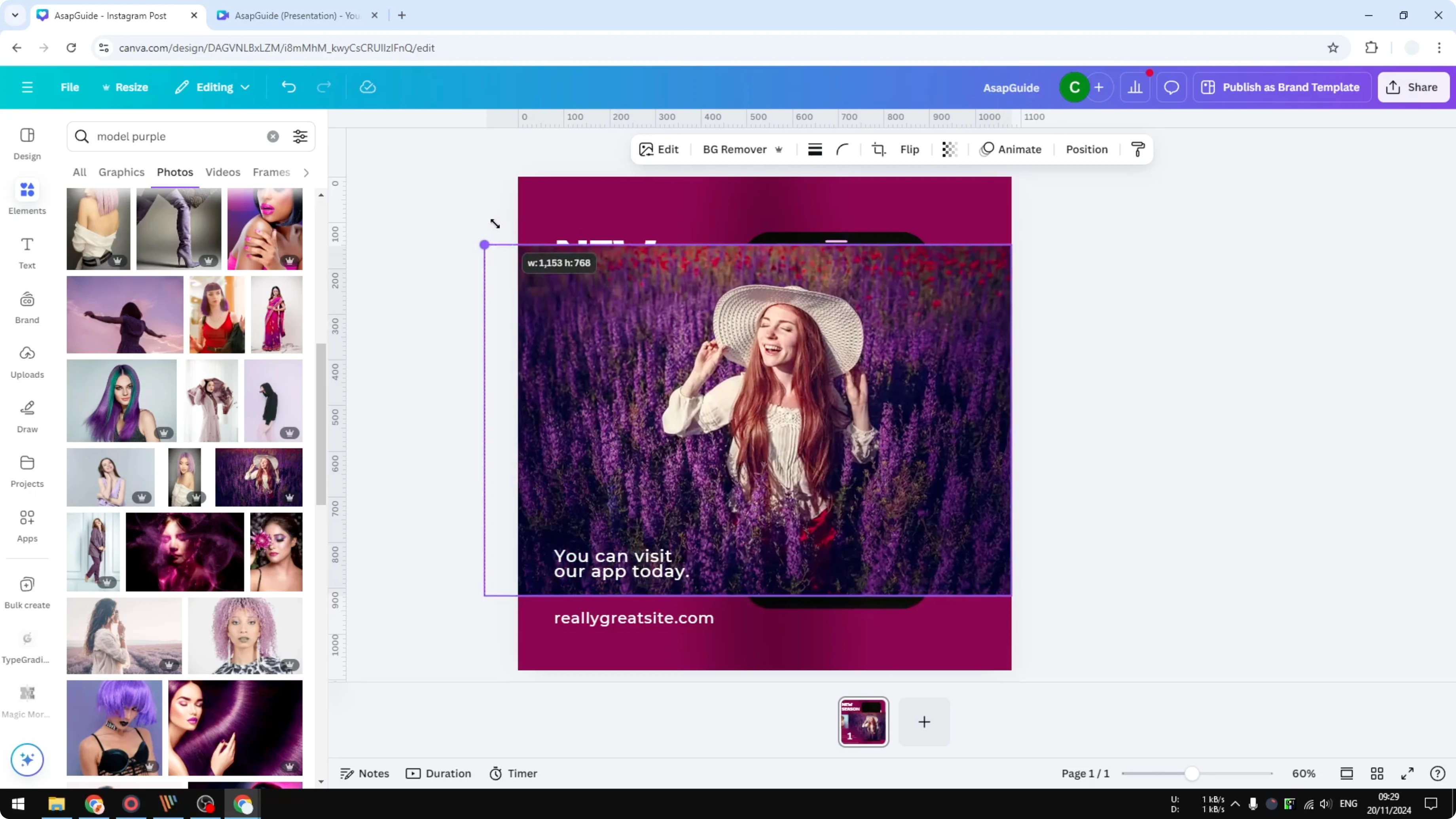 Screenshot from How to Resize Elements in Canva Without Adjusting Aspect Ratio at 52s